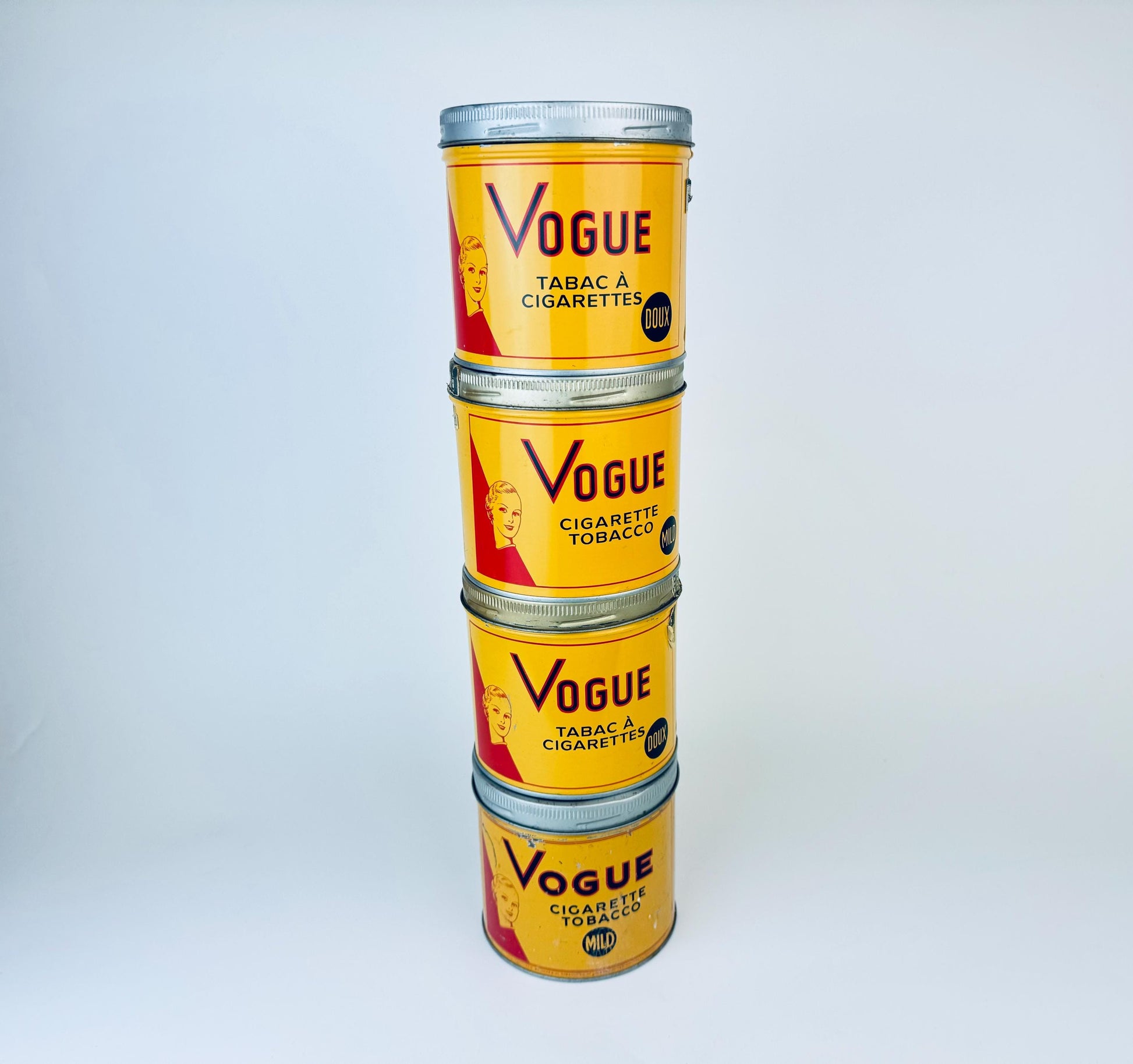 Product image for 'vintage vogue mild cigarette tobacco tin imperial tobacco company canada collectible tin sold separately' (view 4900c3)
