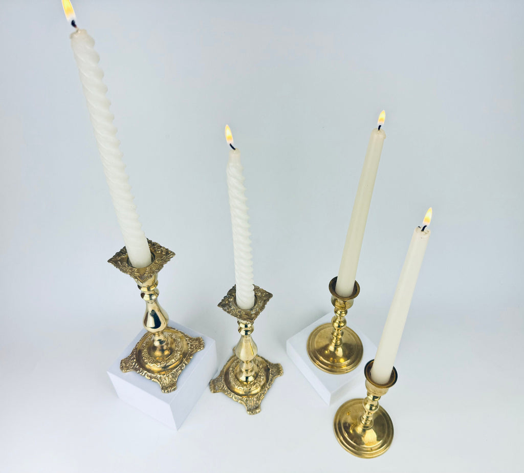Product image for 'vintage brass candlestick holders set of two 2 sets sold separately' (view 4dd800)
