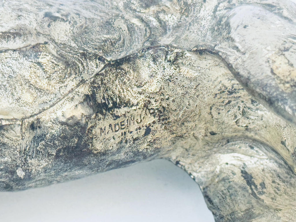 Product image for 'vintage silver metal saint bernard dog sculpture made in japan' (view 856ce7)