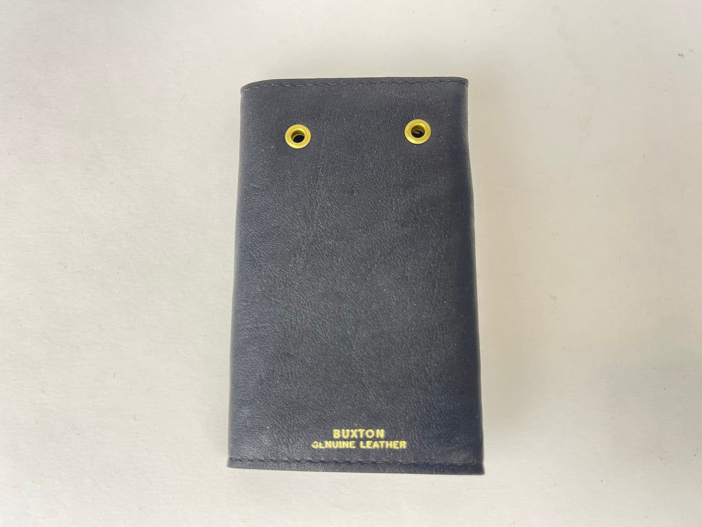 Product image for 'vintage black genuine leather wallet key holder buxton westbury bi fold made in canada new old stock' (view c6947f)