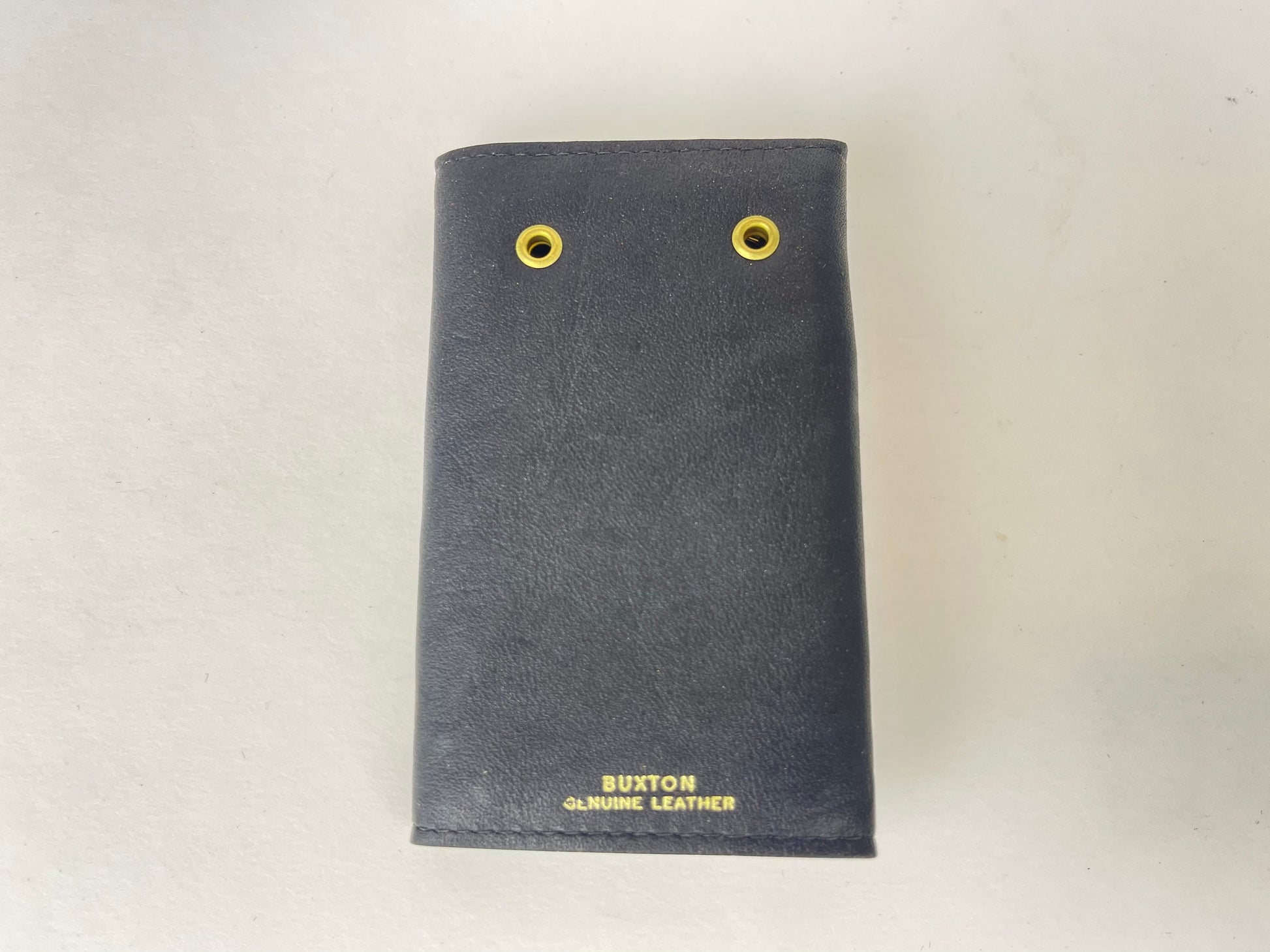 Product image for 'vintage black genuine leather wallet key holder buxton westbury bi fold made in canada new old stock' (view c6947f)