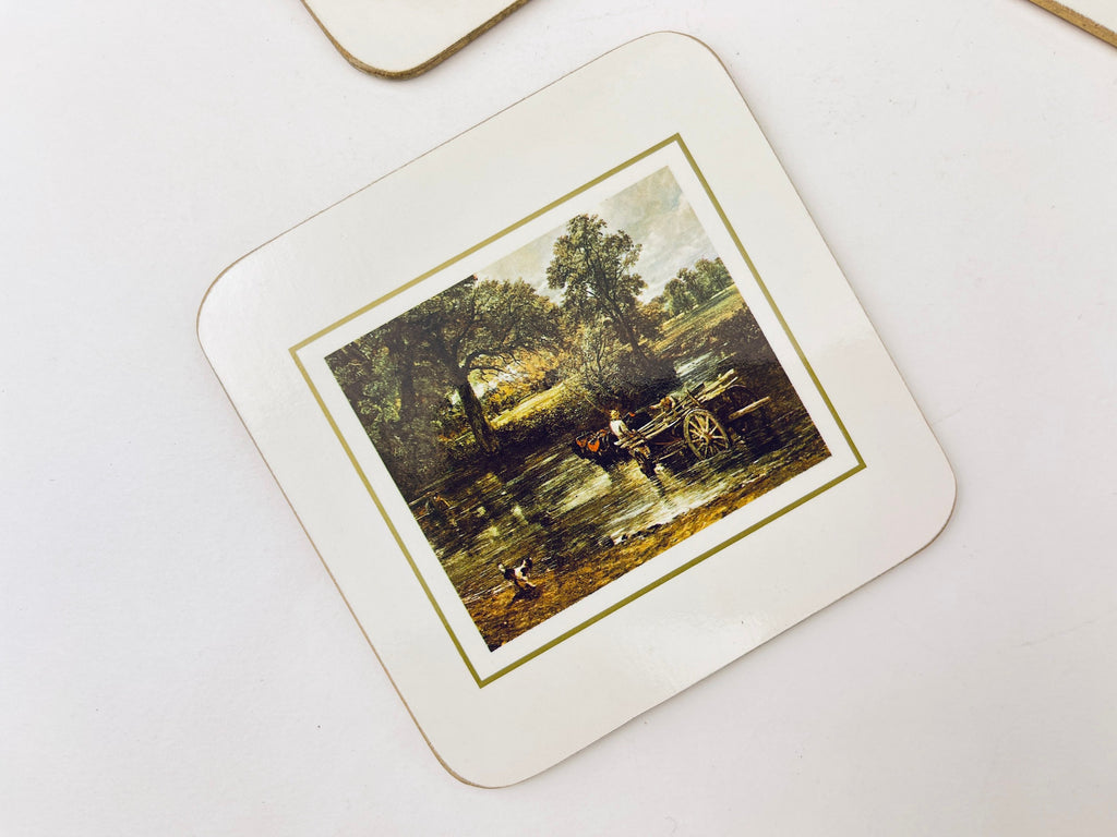 Product image for 'vintage clover leaf coasters set of 6 british art inspired tableware' (view ed8cd6)
