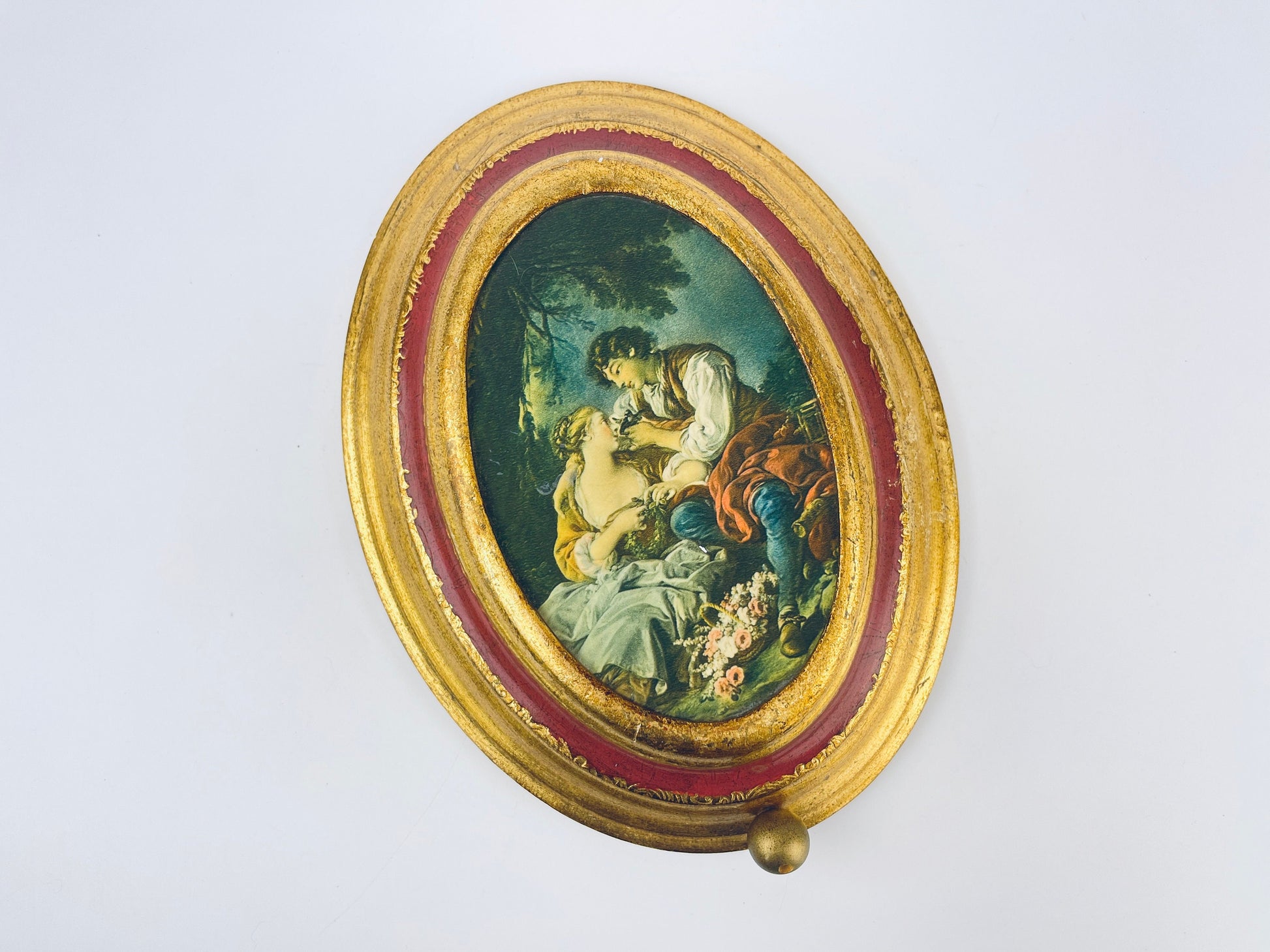 Product image for 'vintage swiss musical movement wall mounted oval art made in switzerland laras theme reuge doctor zhivago' (view b9d137)