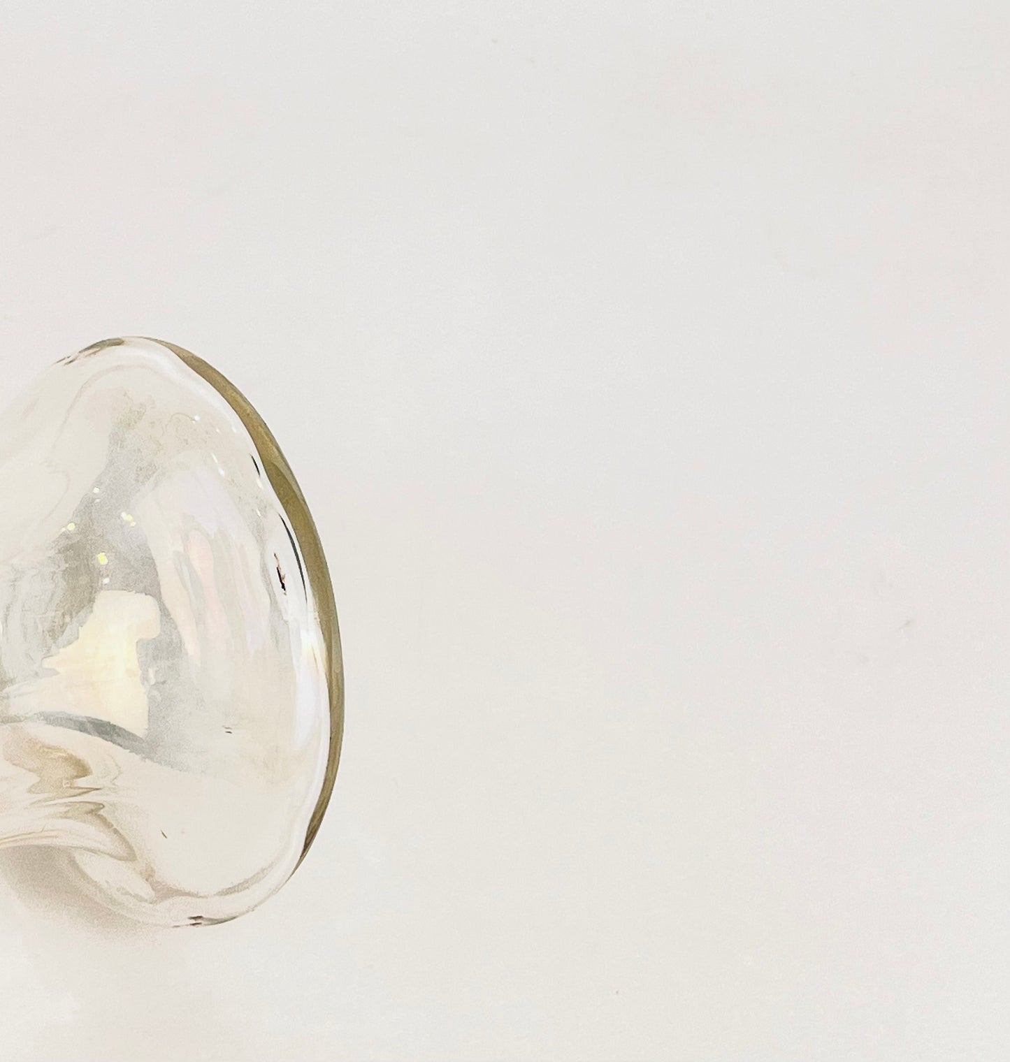 Product image for 'vintage depression glass bud vase scalloped ruffled top green rim' (view 9f90ab)