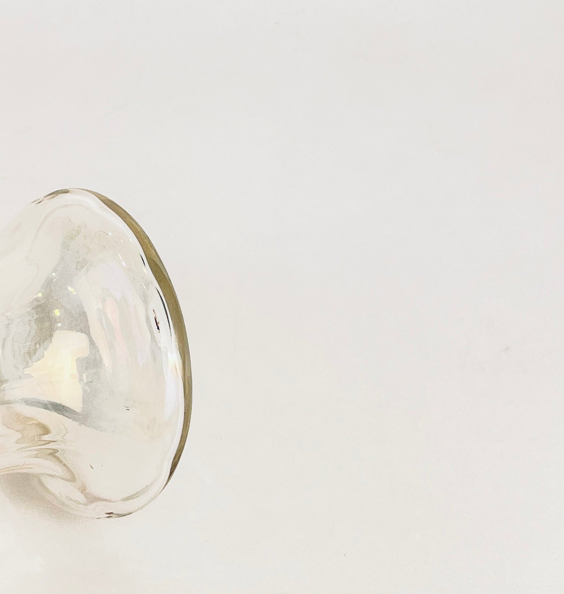 Product image for 'vintage depression glass bud vase scalloped ruffled top green rim' (view 9f90ab)