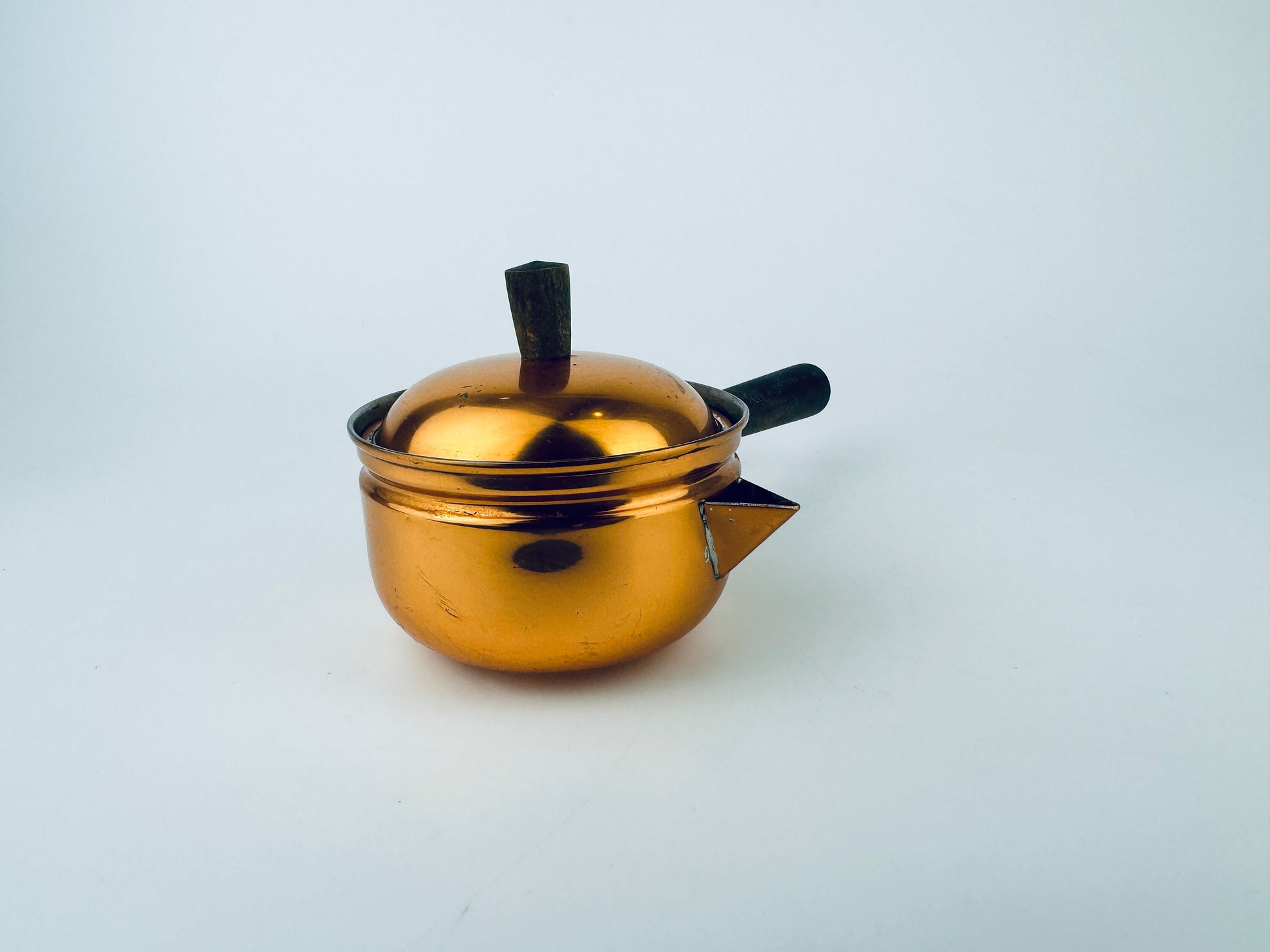 Product image for 'vintage copral copper sugar warming spout pot made in portugal' (view 73899e)