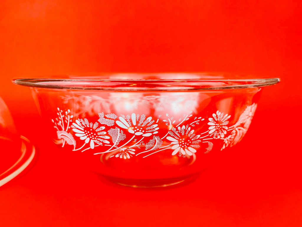 Product image for 'vintage colonial mist pyrex clear floral print mixing bowls sold separately' (view 70e162)