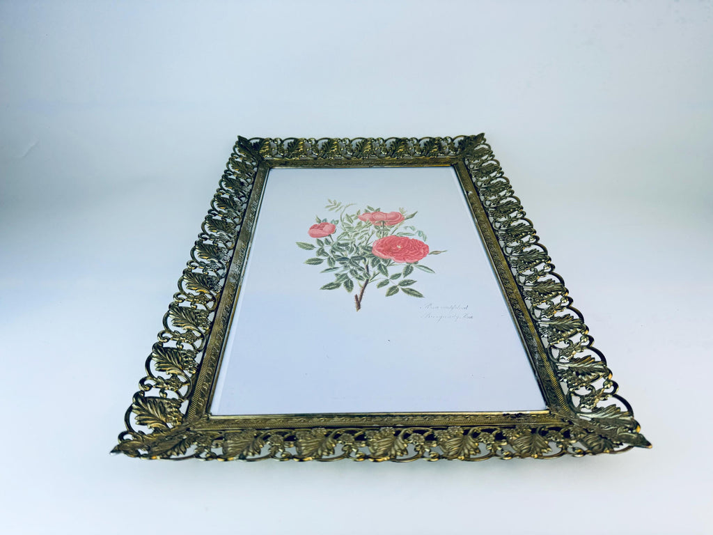 Product image for 'vintage ornate gold metal filigree wall mounted picture frame 9 x 14' (view 5877d4)