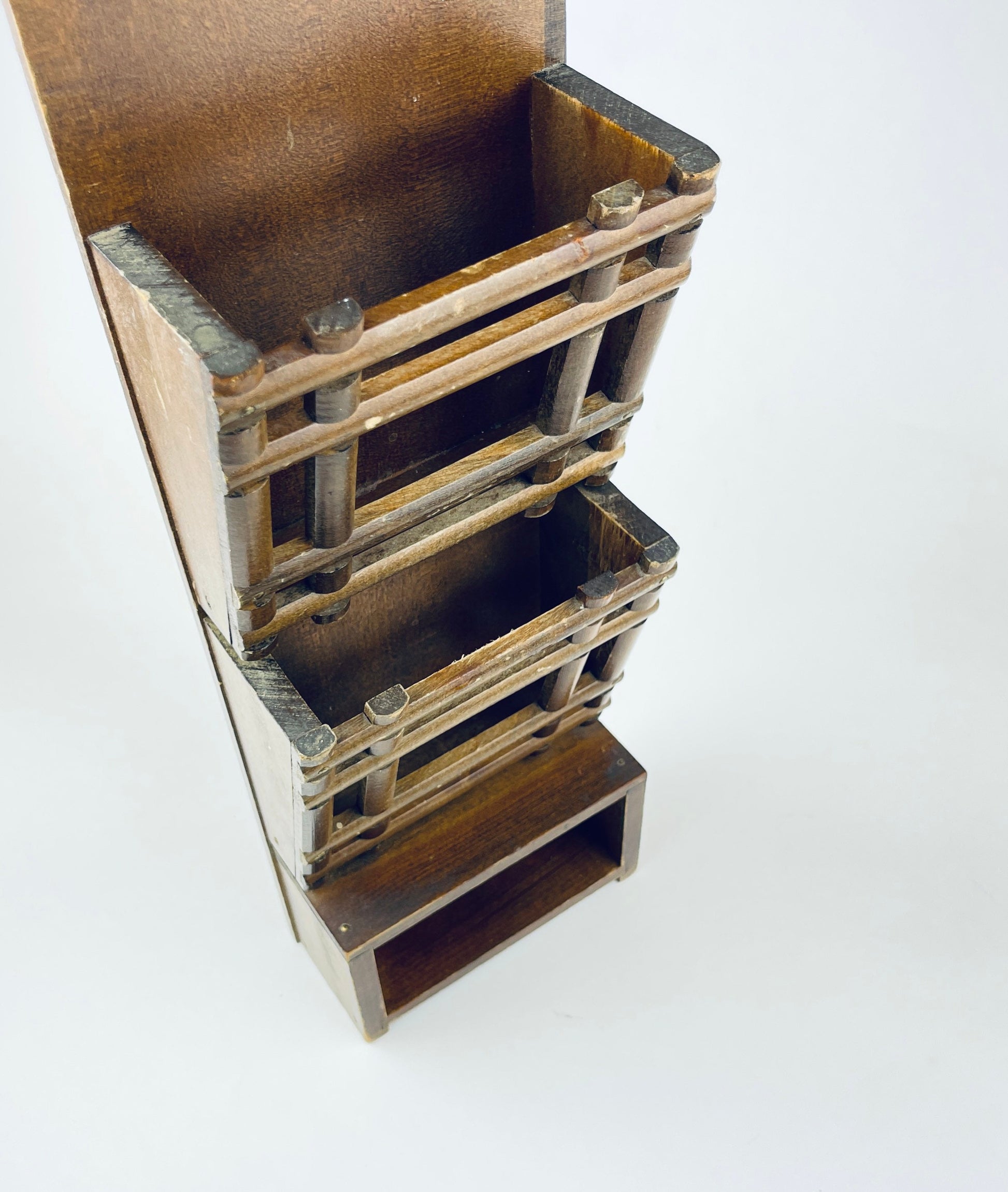 Product image for 'vintage hand carved japanese wall organizer folk art entryway shelf' (view 0e213d)