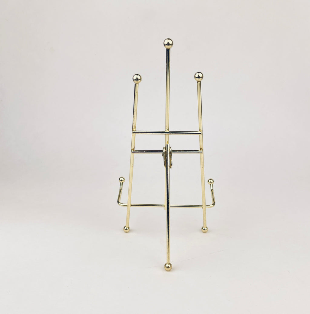 Product image for 'vintage gold collapsible small easel picture sheet music holder' (view b0efbb)