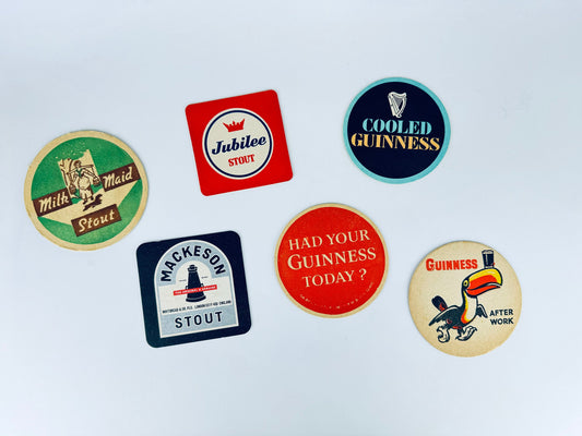 Product image for 'vintage european irish bar coasters beer cocktail mat sold separately' (view ca76d8)