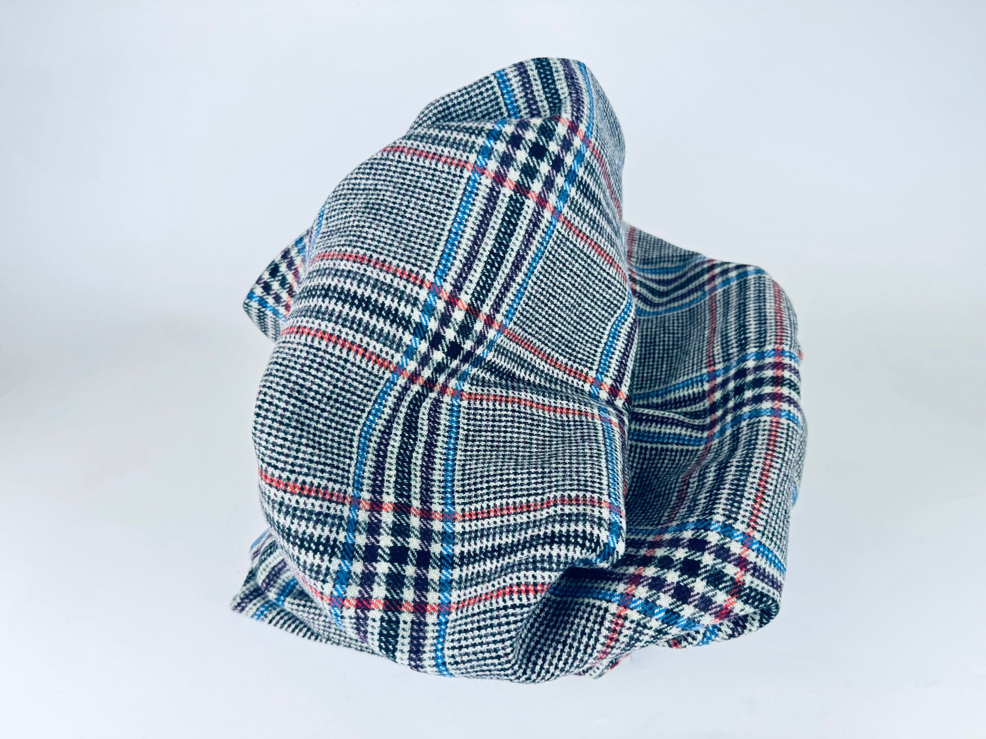 Product image for 'vintage grey black plaid wool fabric various sizes sold separately' (view bdf28d)