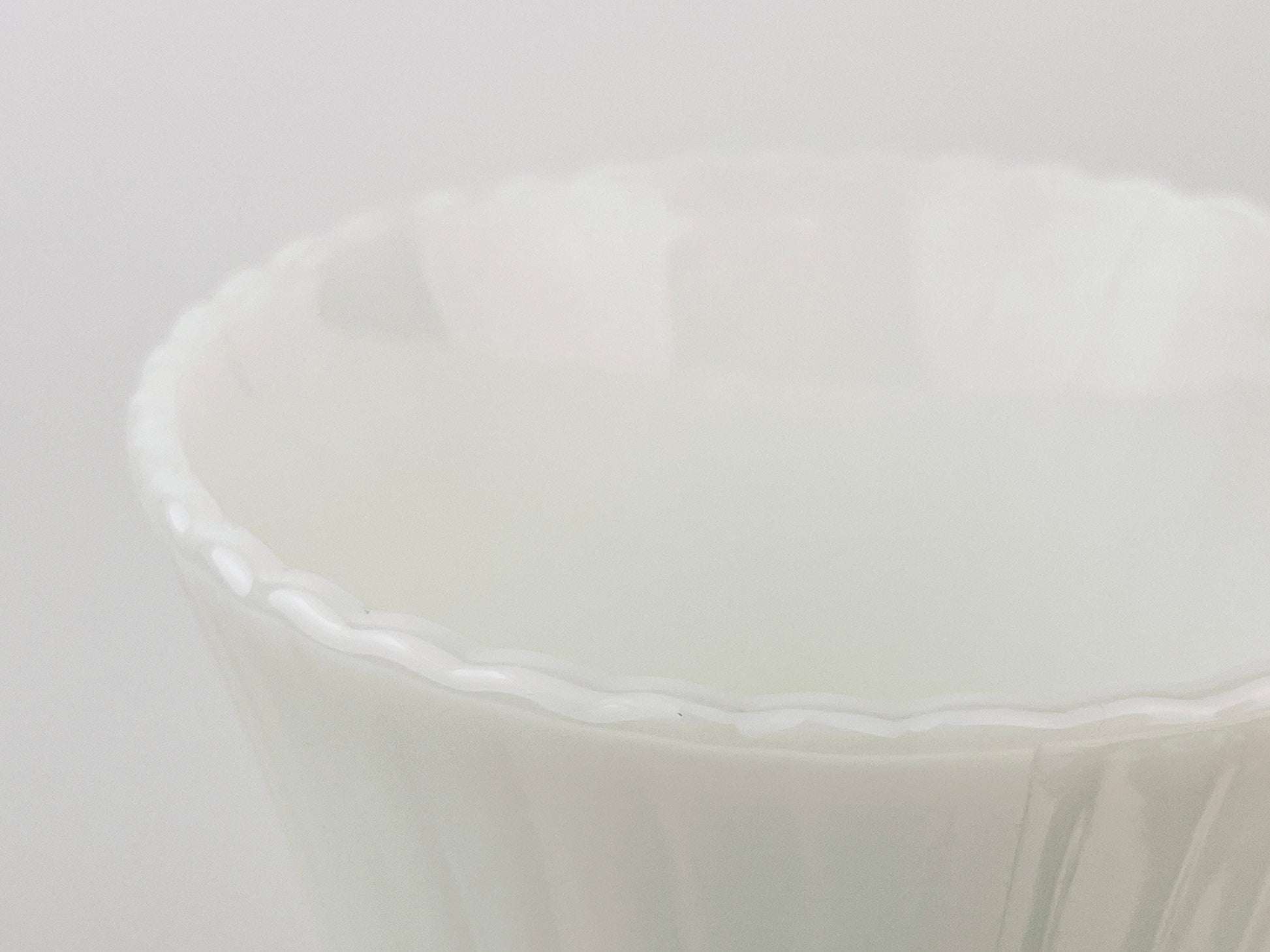 Product image for 'vintage eo brody m5000 milk glass vase pedestal striped design classic white accent' (view 750a8a)