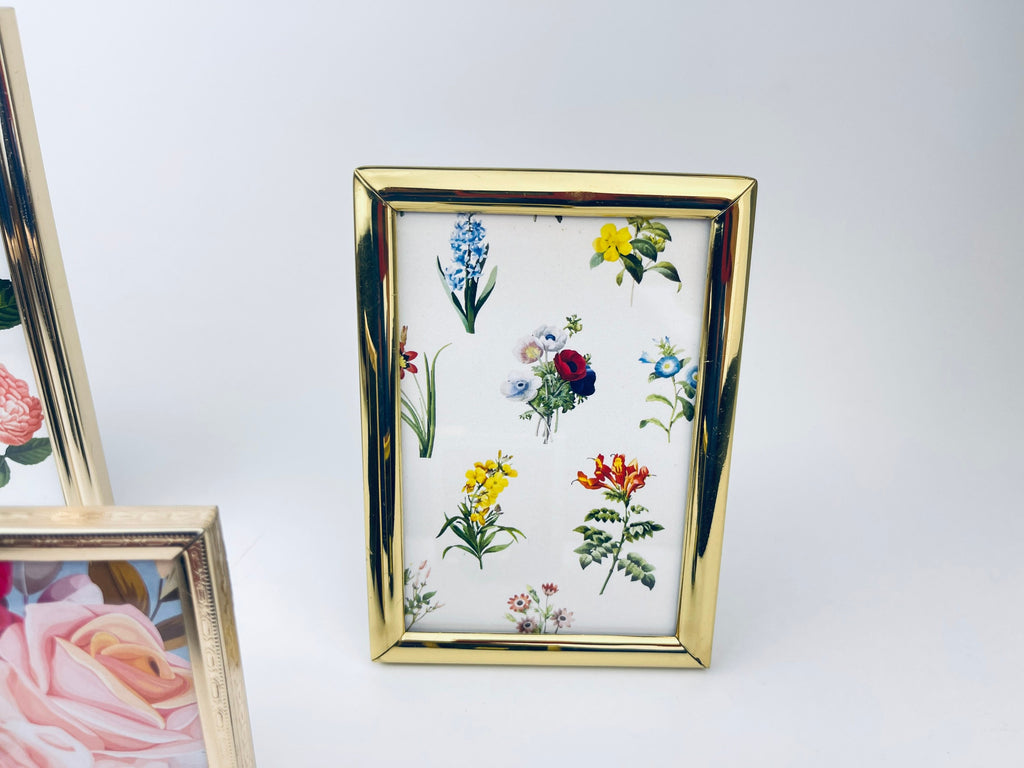 Product image for 'vintage gold metal brass picture frames various sizes sold separately' (view 07e442)
