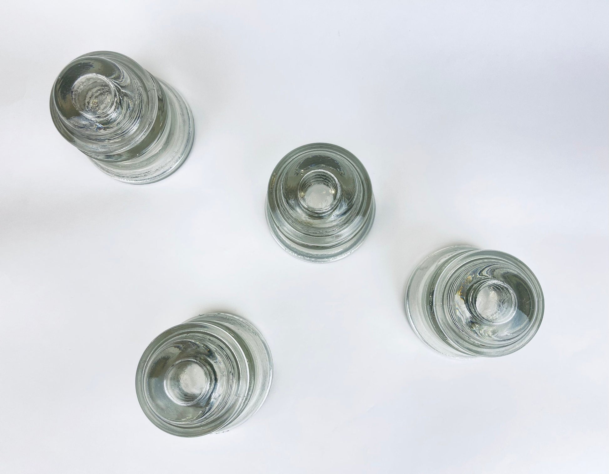Product image for 'vintage whithall tatum heavy clear glass insulator made in usa sold separately' (view ac9322)