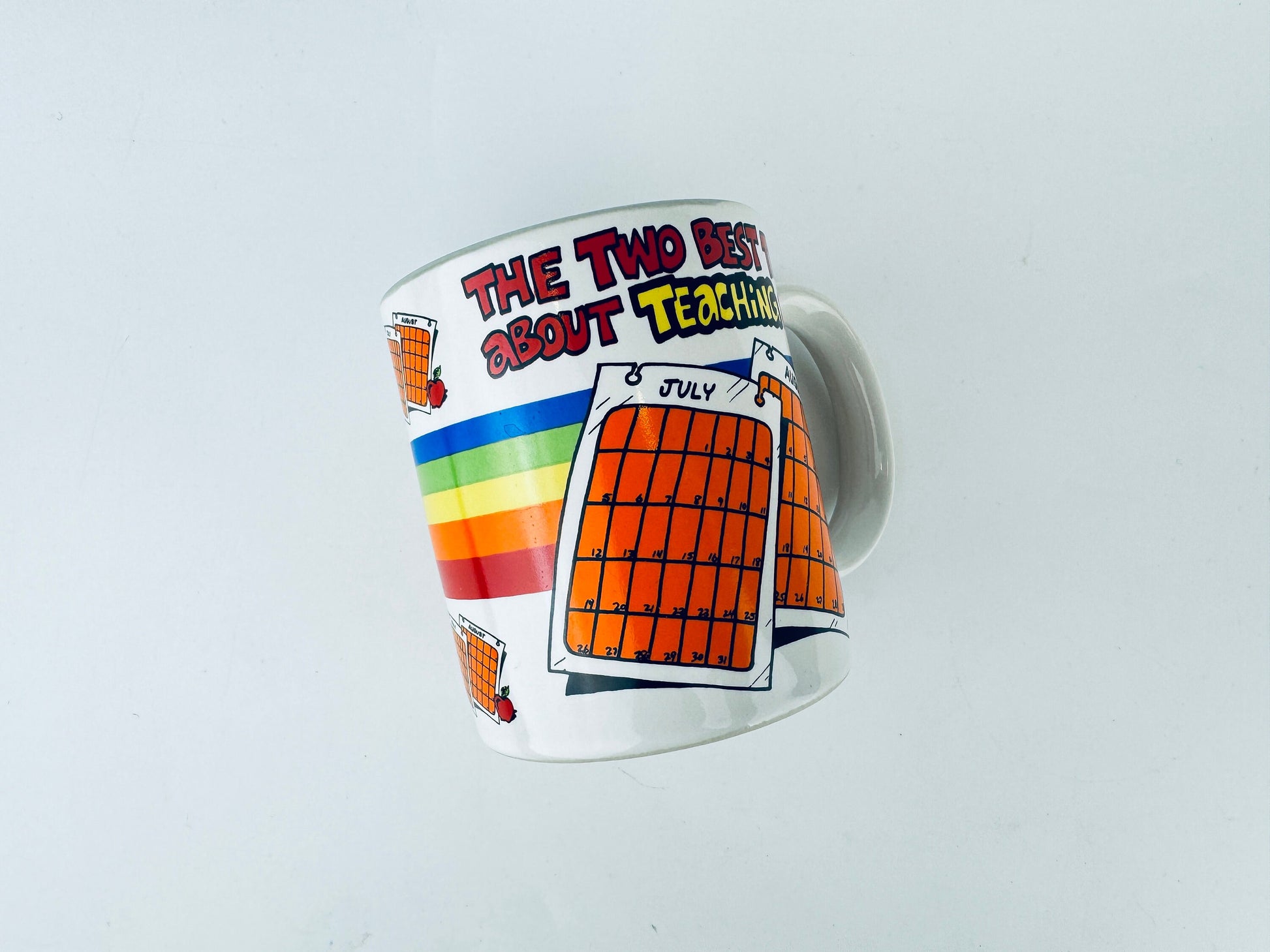 Product image for 'vintage funny teacher gift ceramic coffee mug made in korea by contenova' (view a26c51)