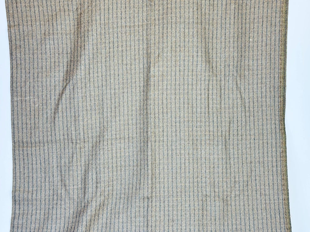 Product image for 'vintage brown grey striped suiting soft wool fabric material cuts sold separately' (view 517f23)