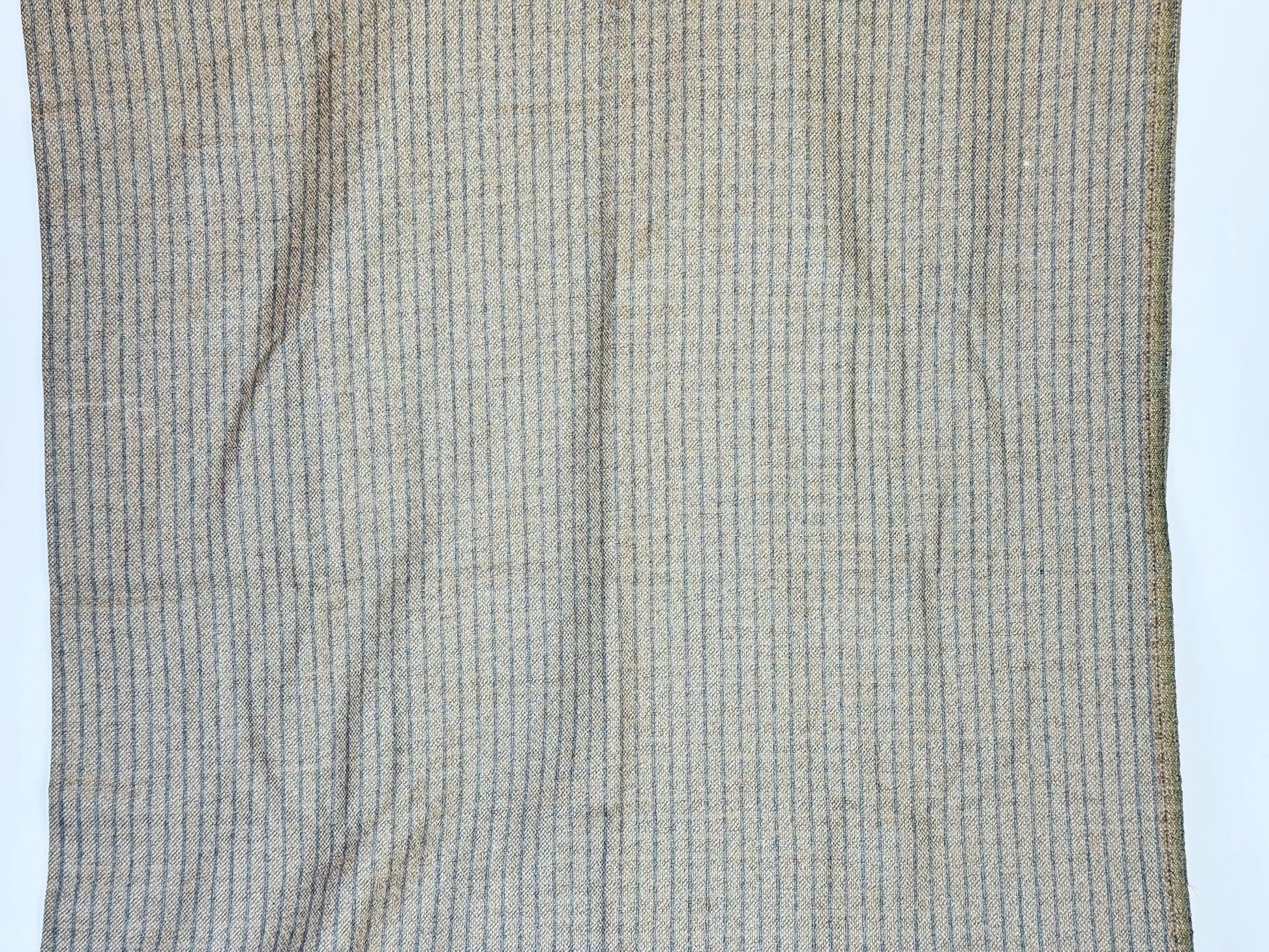 Product image for 'vintage brown grey striped suiting soft wool fabric material cuts sold separately' (view 517f23)