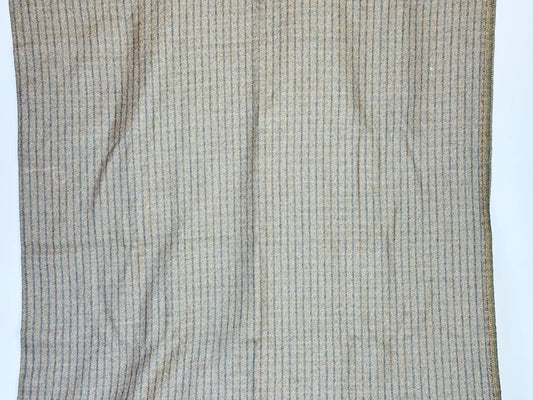 Product image for 'vintage brown grey striped suiting soft wool fabric material cuts sold separately' (view 517f23)