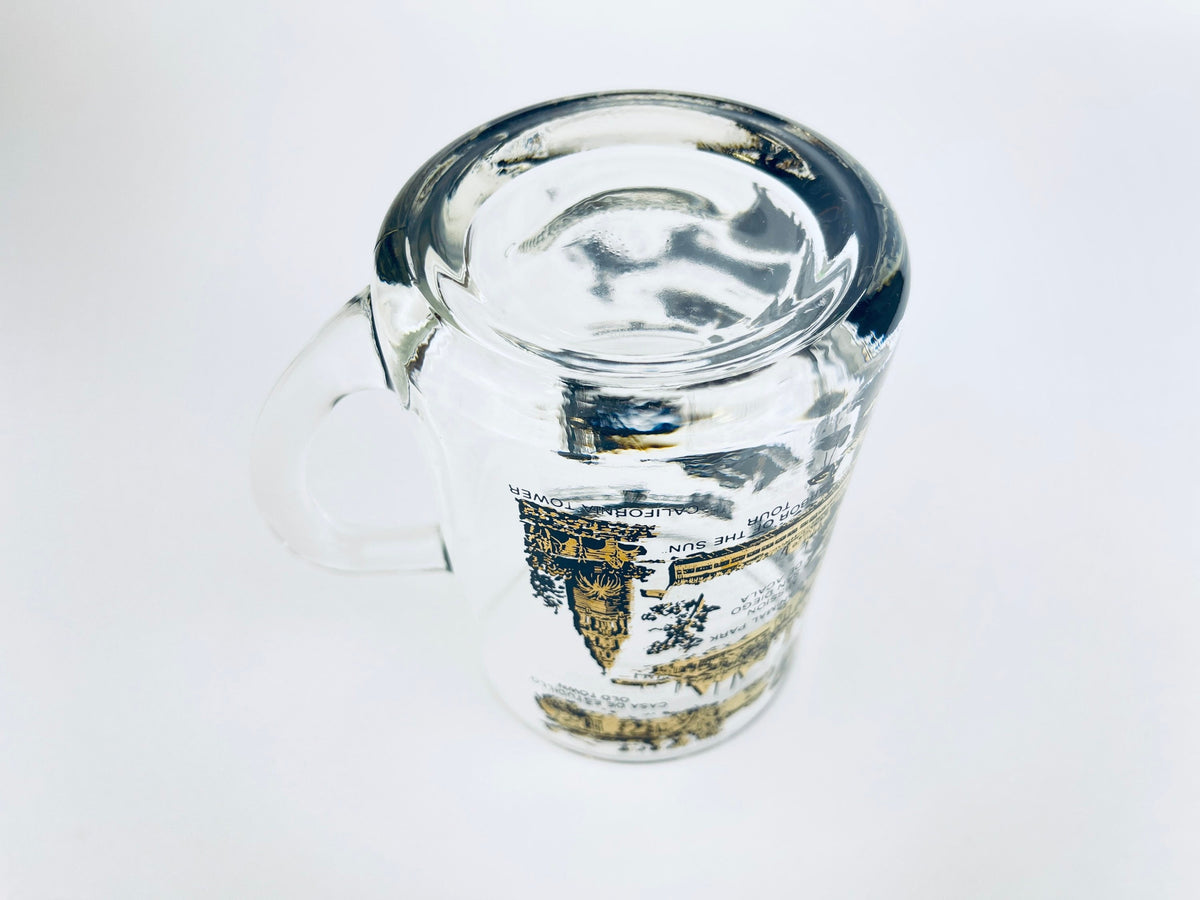 Product image for 'vintage san diego glass mug mid century california souvenir with heavy base' (view 421641)