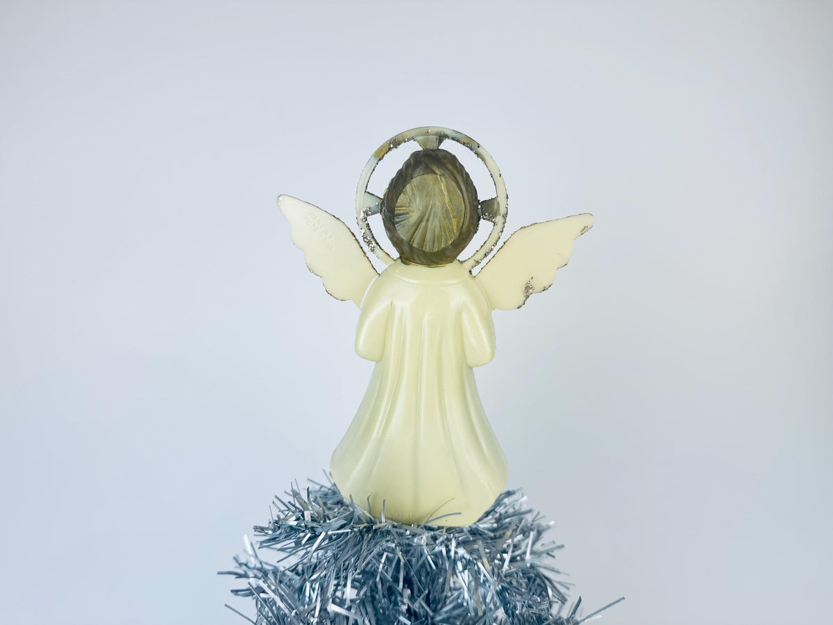 Product image for 'vintage blow mold plastic angel tree top christmas tree topper 7 inch made by doubl glo' (view dca5e8)