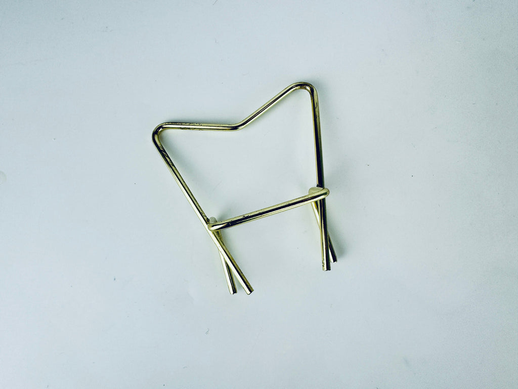 Product image for 'vintage hazel atlas gold metal chip dip bracket replacement clip' (view 5768e3)