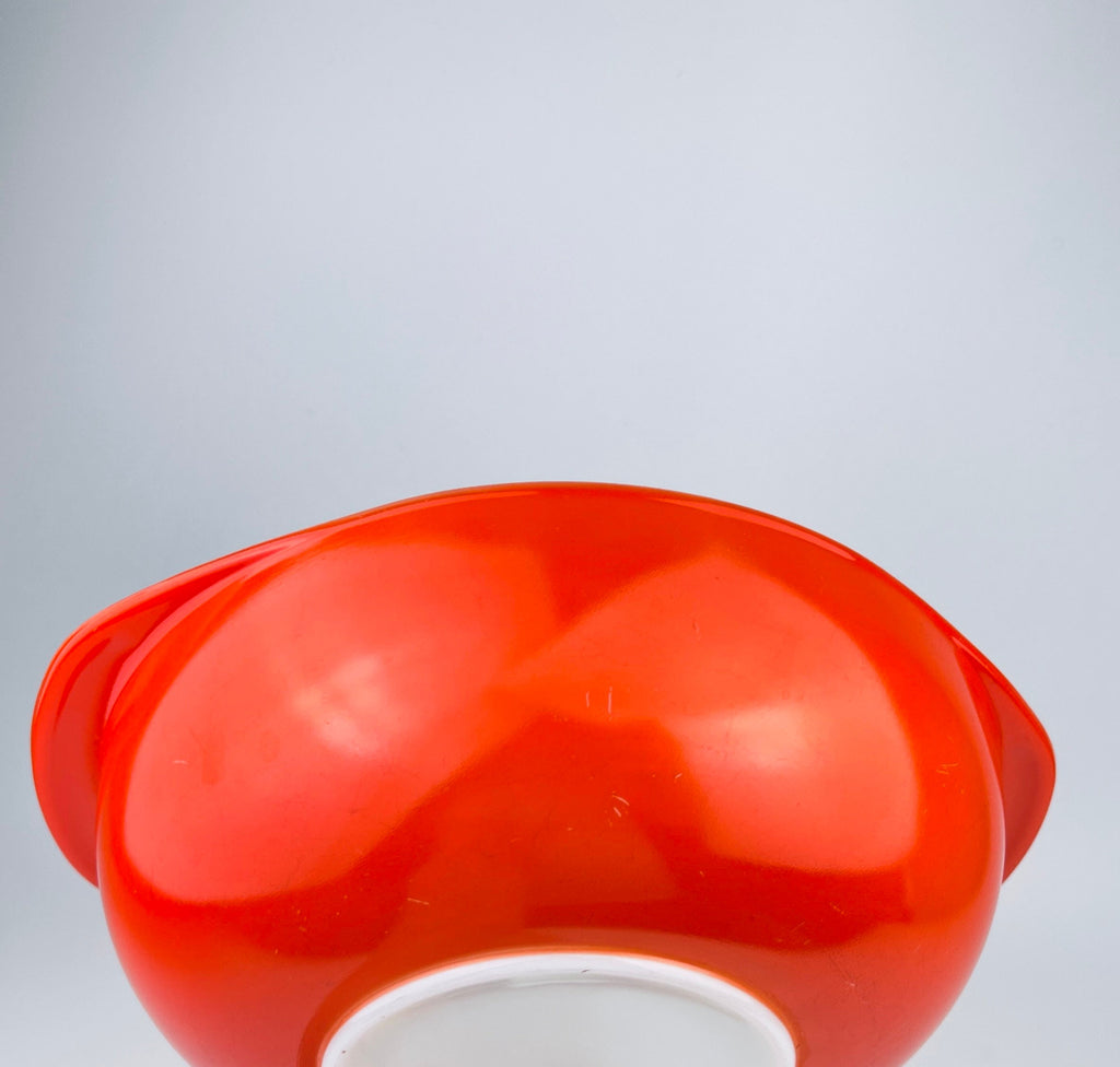Product image for 'vintage red milk glass pyrex casserole dish 024 2 qt made in usa' (view 721a59)