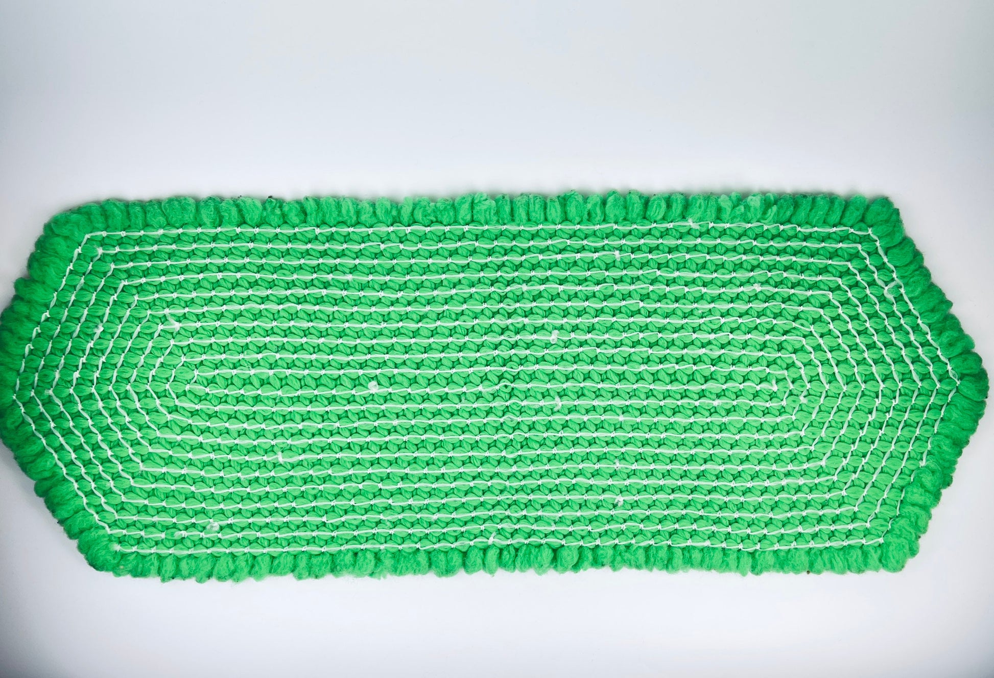 Product image for 'vintage green woven fringe table runner 11 x 30' (view 6f6c1d)