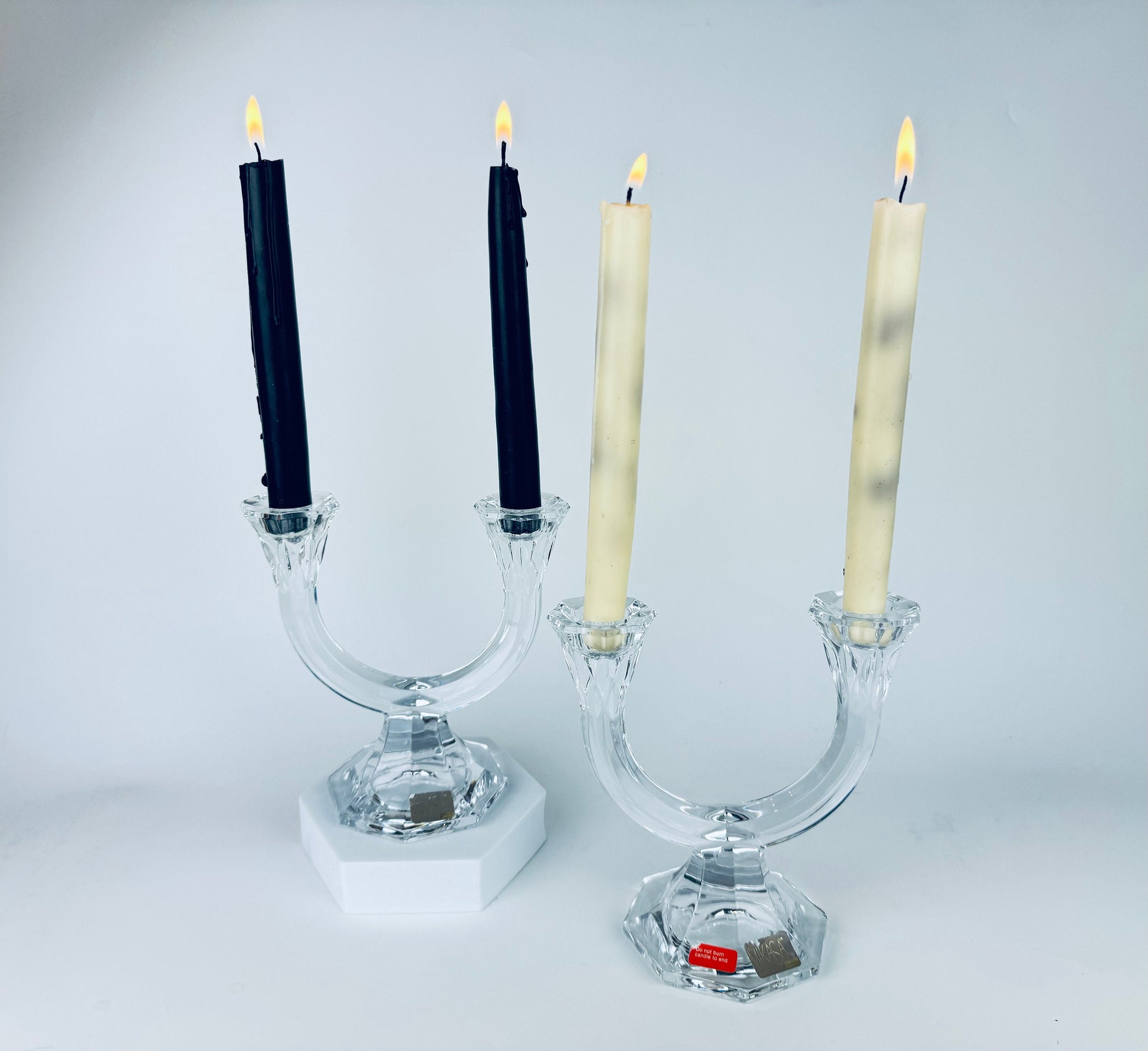 Product image for 'vintage mikasa austria crystal dual candlestick holders set of two 2' (view 202644)