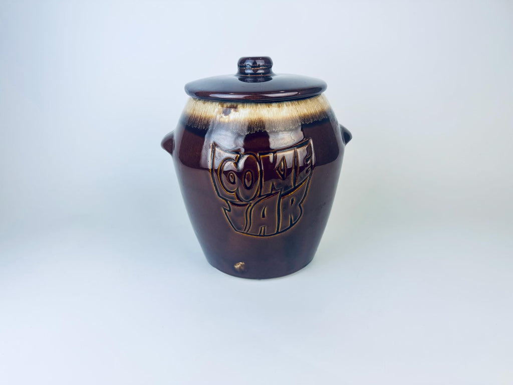 Product image for 'vintage mccoy pottery brown glazed ceramic cookie jar countertop canister made in usa' (view 2165bb)