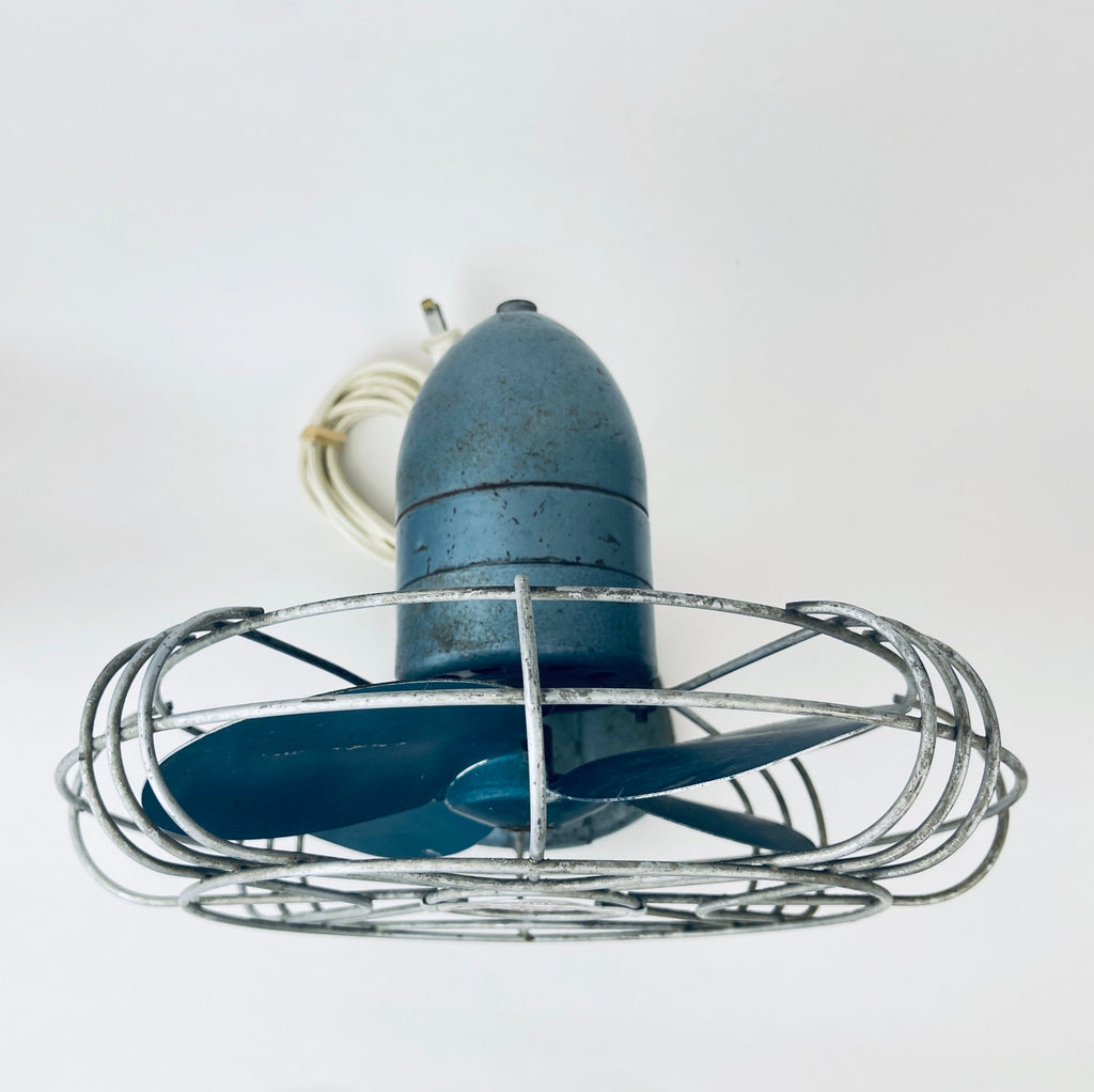 Product image for 'vintage electrohome long life 11 cage fan rustic industrial decor attractive aged metal patina model 511060h3 dominion electrohome' (view a03acd)