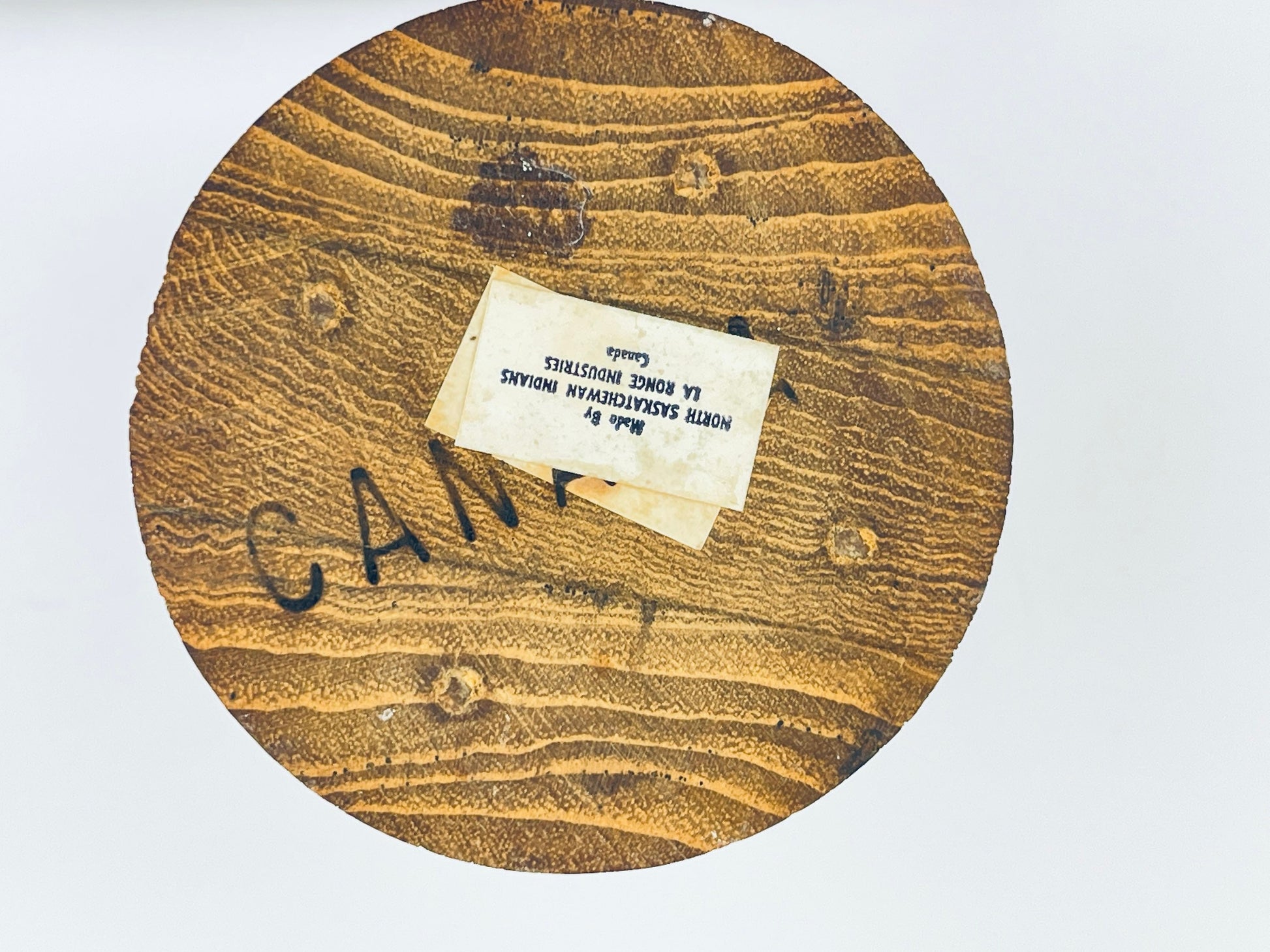 Product image for 'vintage mcm wooden candle holder centrepiece set of three 3 made in canada by north saskatchewan indians la ronge industry' (view 3db02c)