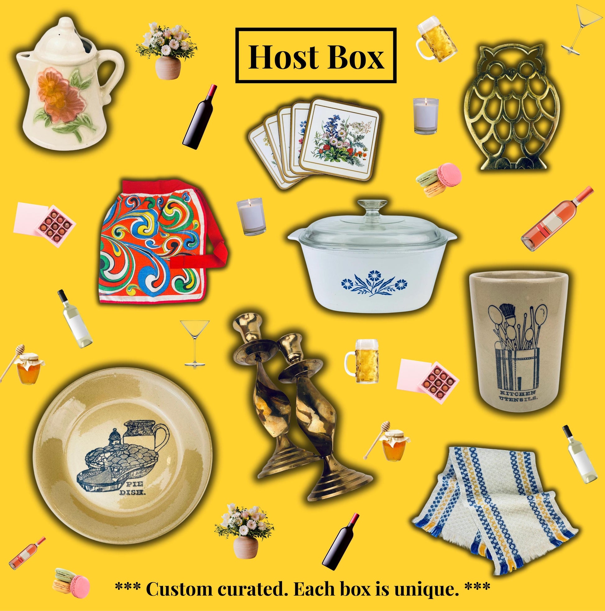 Product image for 'vintage curated mystery gift box wedding housewarming mothers fathers day baby shower valentines day anniversary gift' (view 6bbf2e)