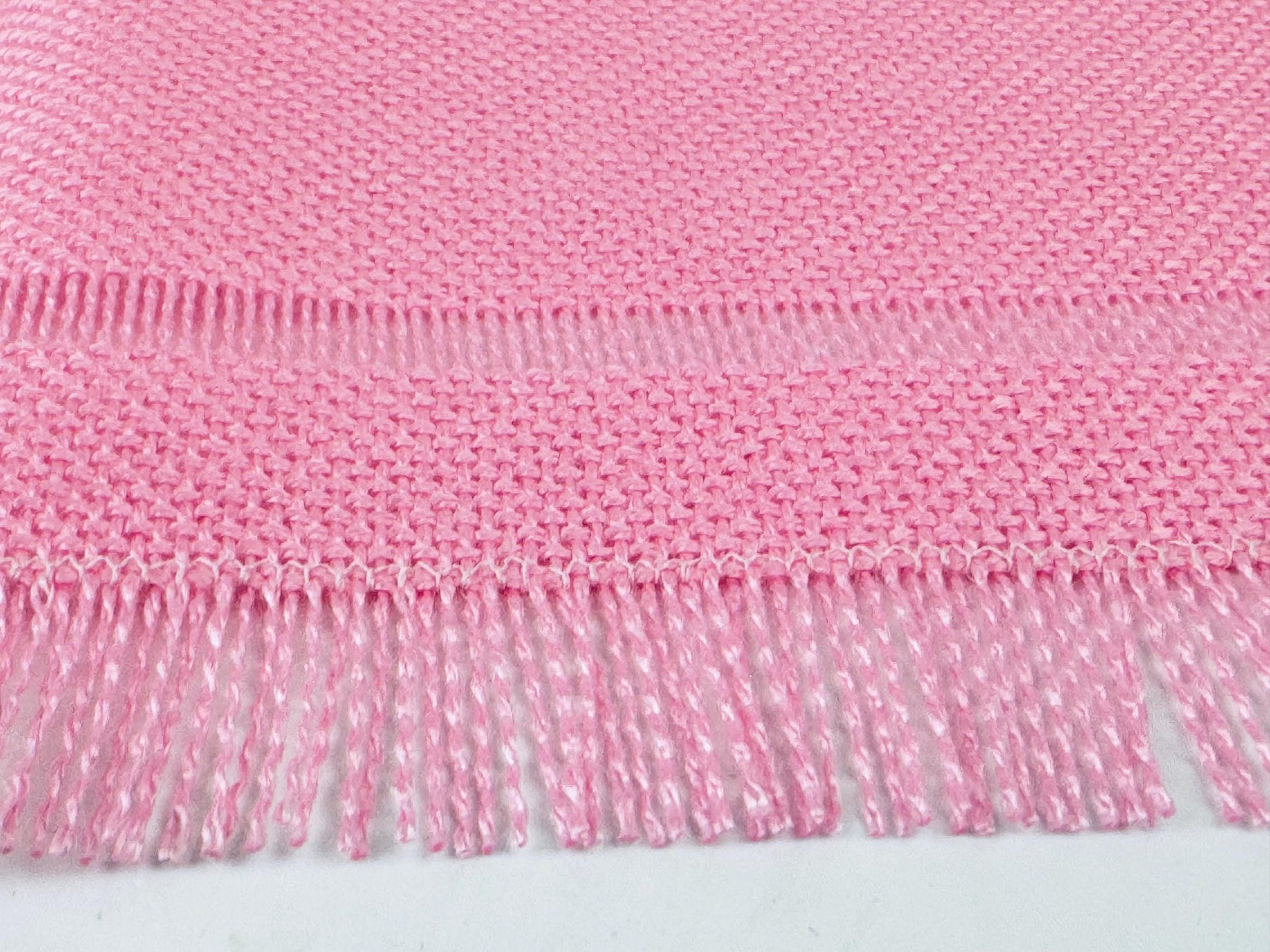 Product image for 'vintage bright pink fringe style rectangular place mats set of six 6' (view f6392d)