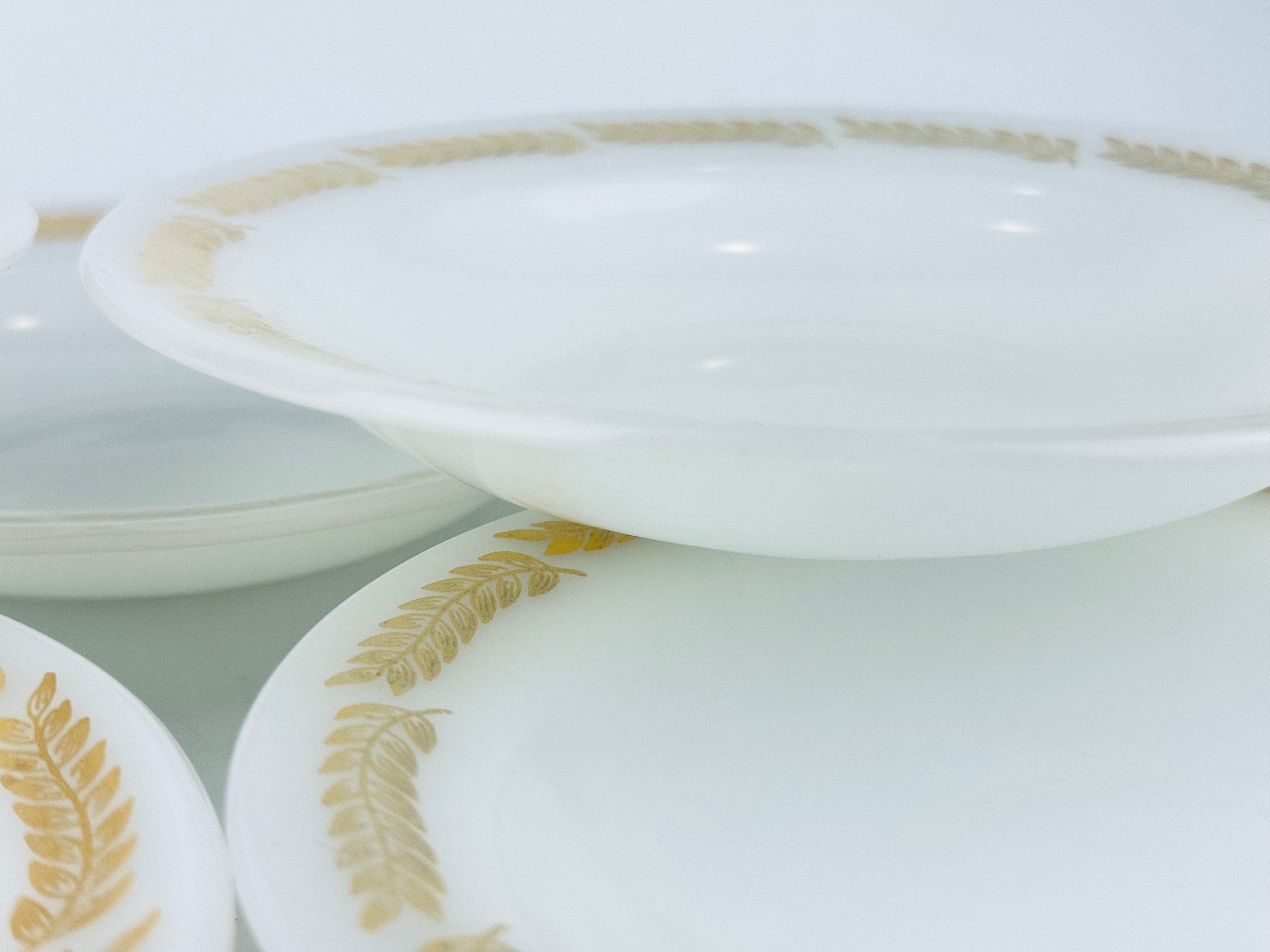 Product image for 'vintage heat proof federal glass replacement bowls golden harvest pattern made in usa' (view 209c96)