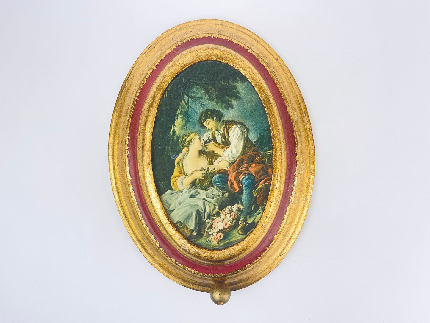 Product image for 'vintage swiss musical movement wall mounted oval art made in switzerland laras theme reuge doctor zhivago' (view 31f70b)