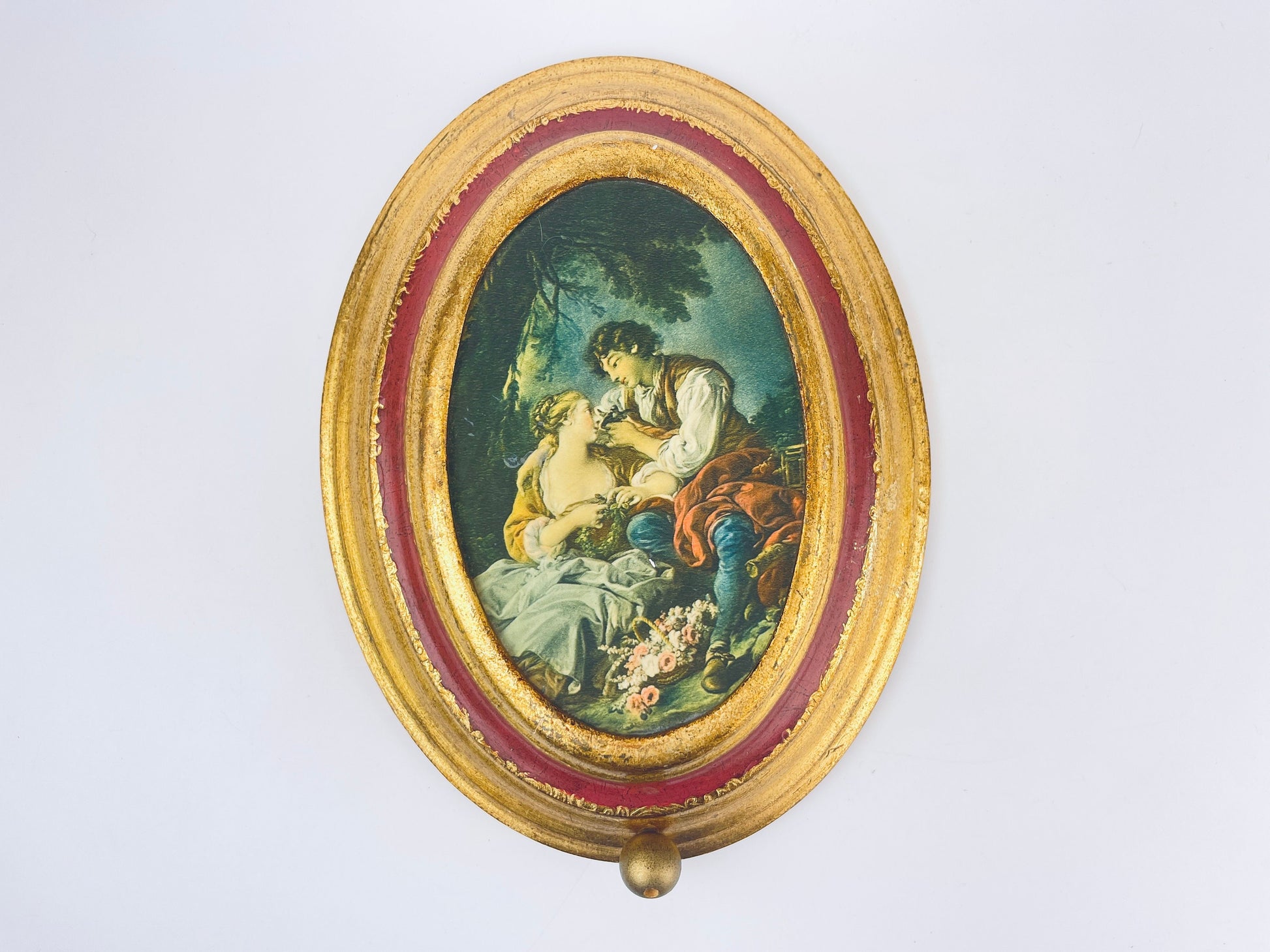 Product image for 'vintage swiss musical movement wall mounted oval art made in switzerland laras theme reuge doctor zhivago' (view 31f70b)