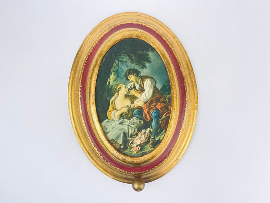 Product image for 'vintage swiss musical movement wall mounted oval art made in switzerland laras theme reuge doctor zhivago' (view 31f70b)