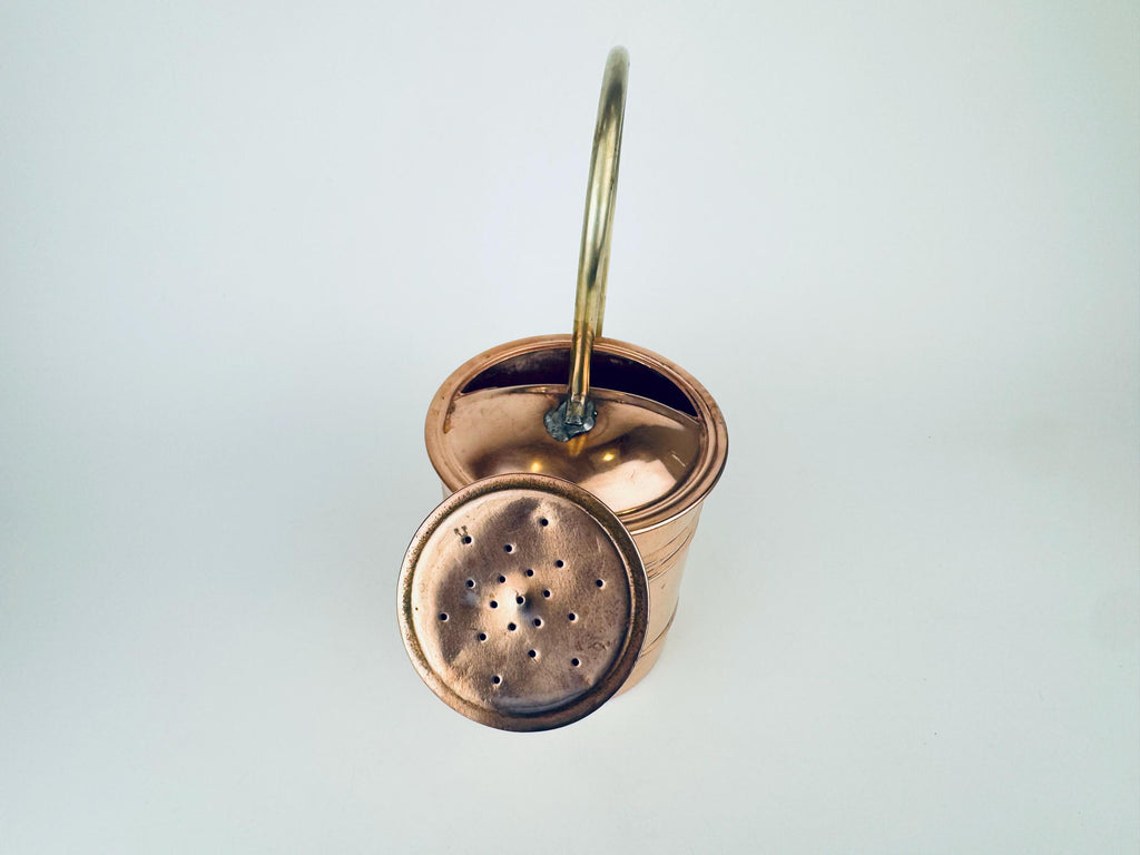 Product image for 'vintage copper brass watering can art deco handle mid century patina charm' (view f31ca7)
