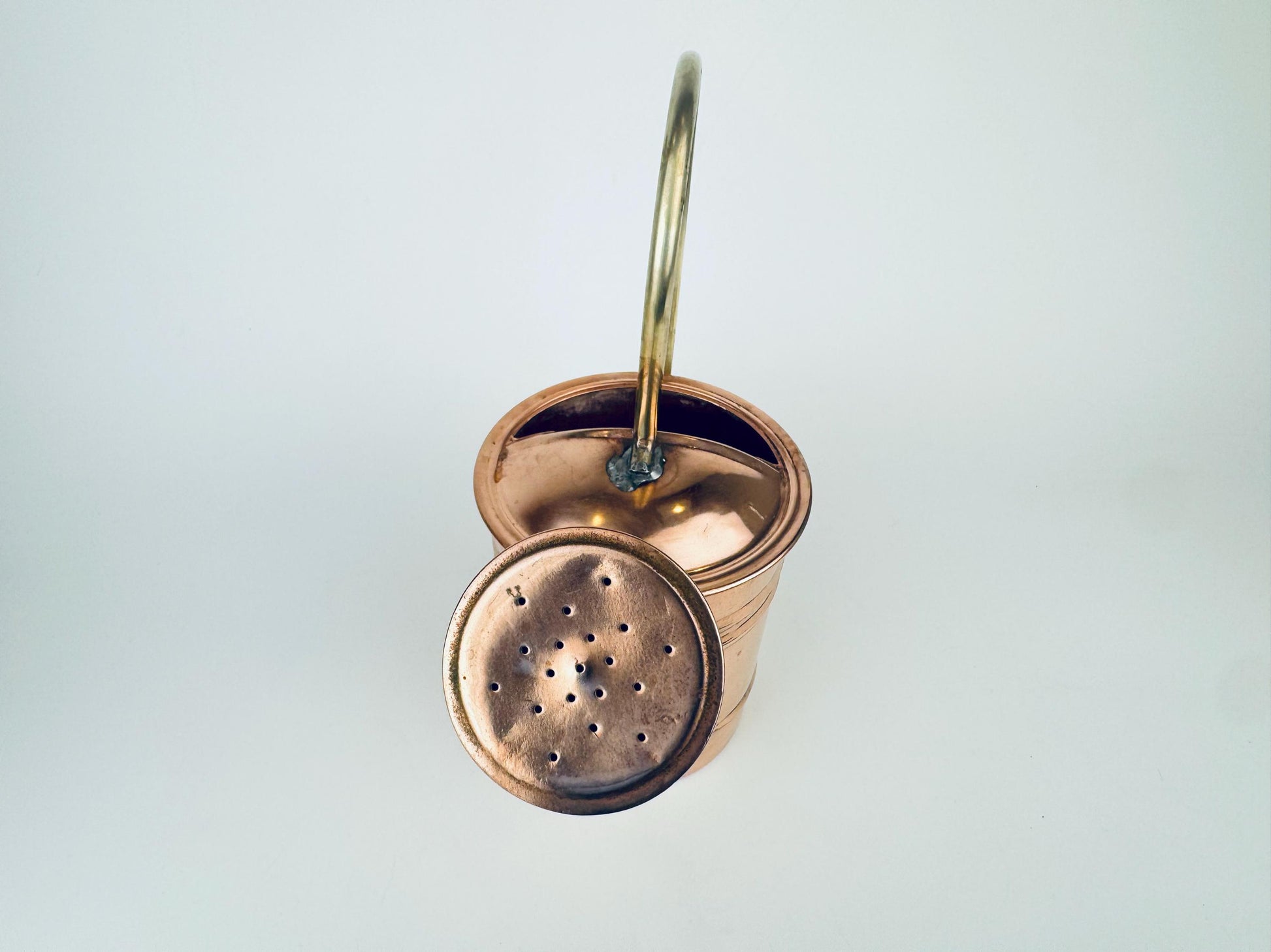 Product image for 'vintage copper brass watering can art deco handle mid century patina charm' (view f31ca7)