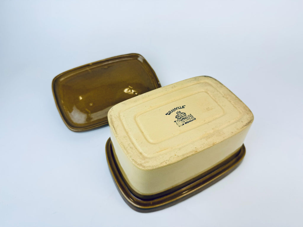 Product image for 'vintage glazed ceramic cheese butter dish granville by tg green ltd gresley church made in england' (view d742aa)