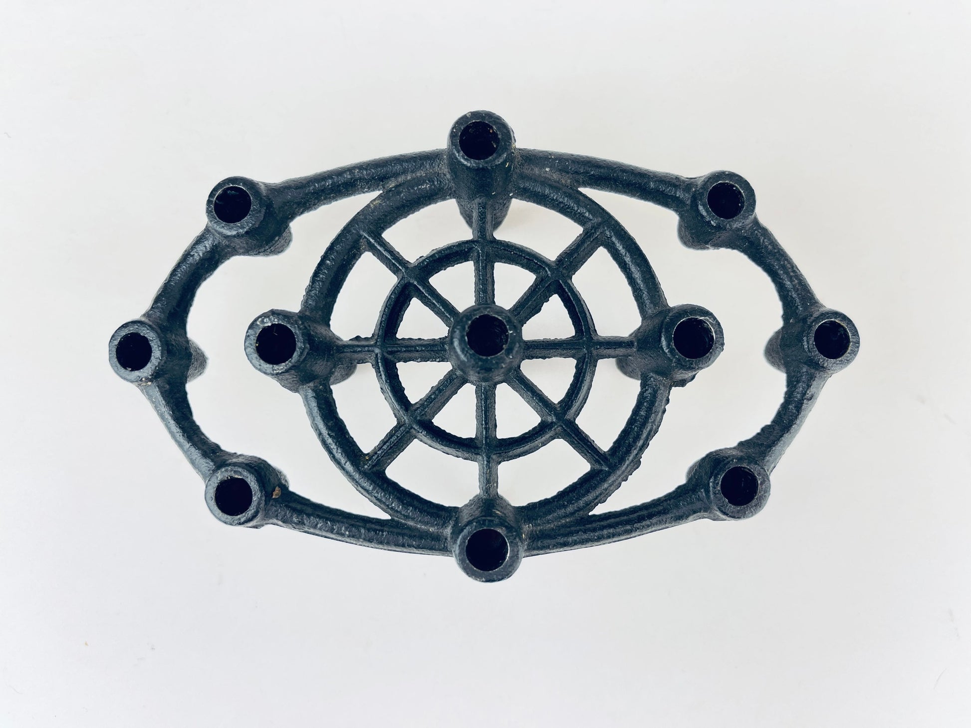 Product image for 'vintage japanese cast iron 11 taper candle holder mid century modern elegance' (view ddaf8b)