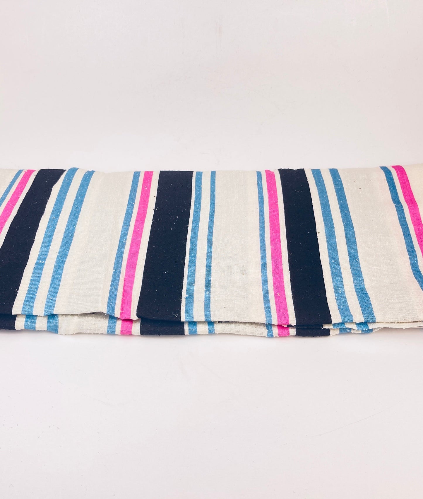 Product image for 'vintage textured striped linen polyester blend fabric 38 x 62 90s print fabric' (view 1054dd)