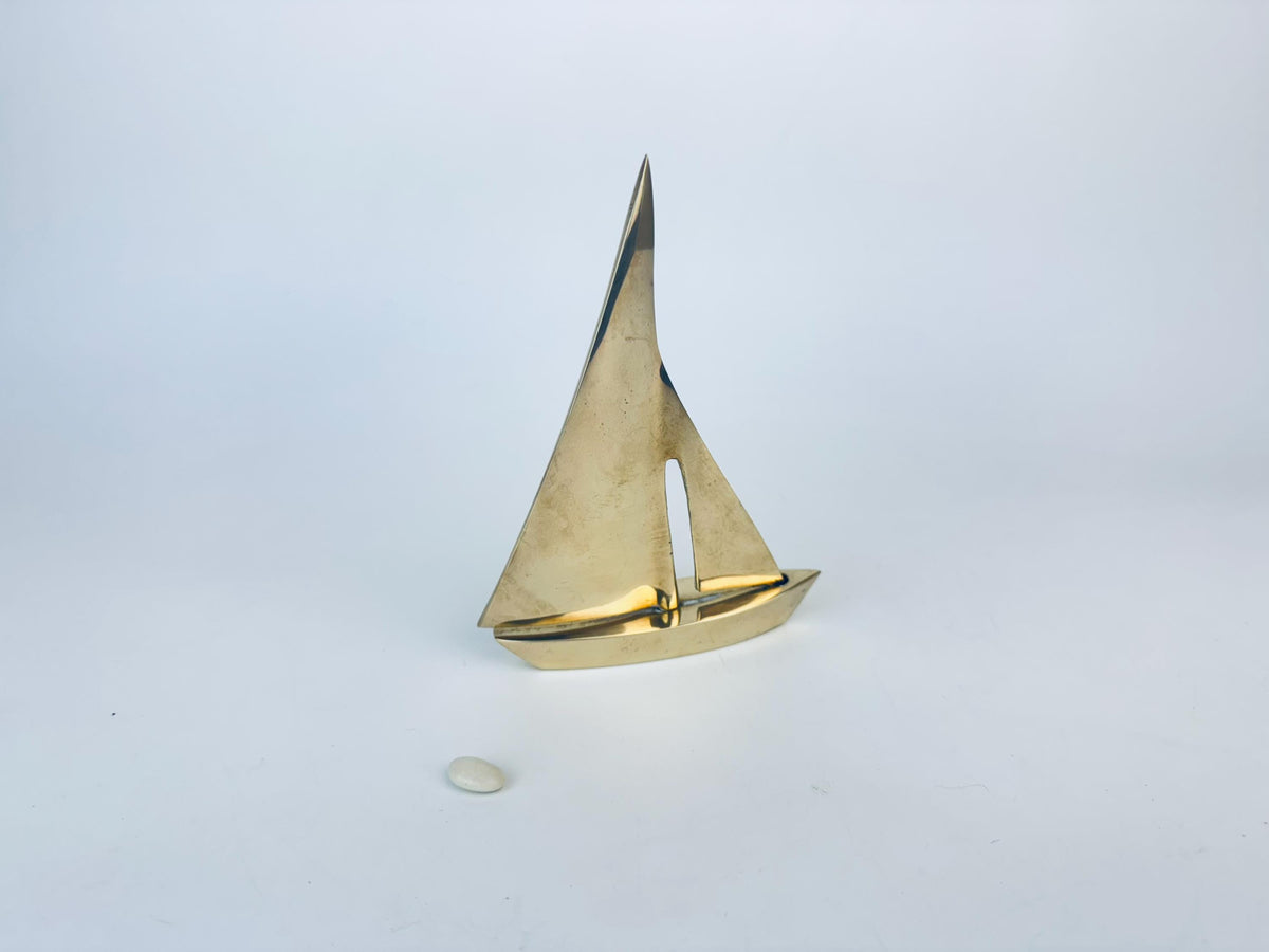 Product image for 'vintage brass sailboat sculptures mid century nautical elegance sold separately' (view f0570a)