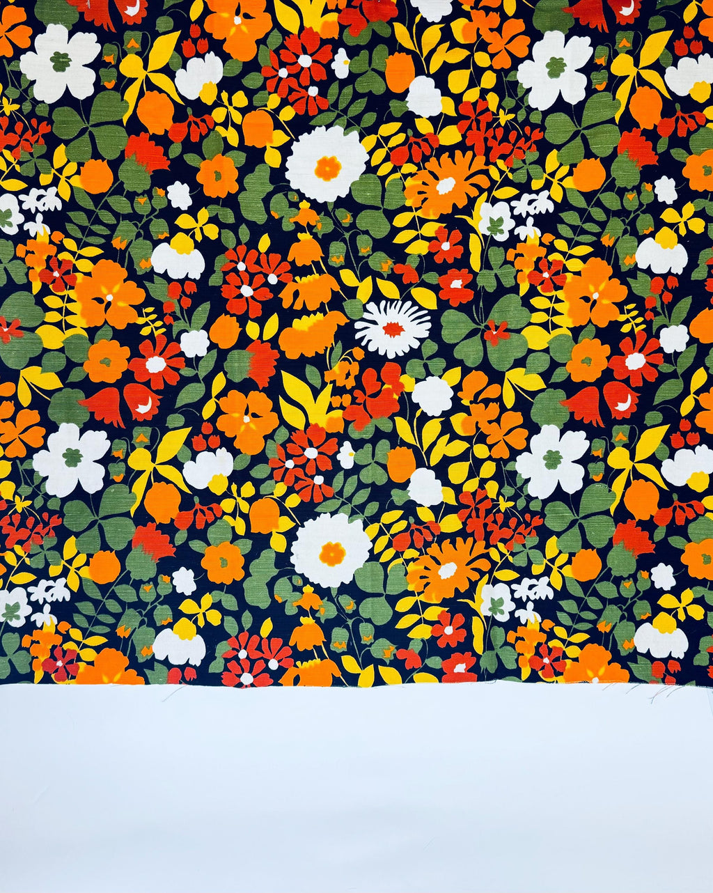 Product image for 'vintage bright contrasting large print floral print upholstery fabric material cuts sold separately' (view 7a251d)