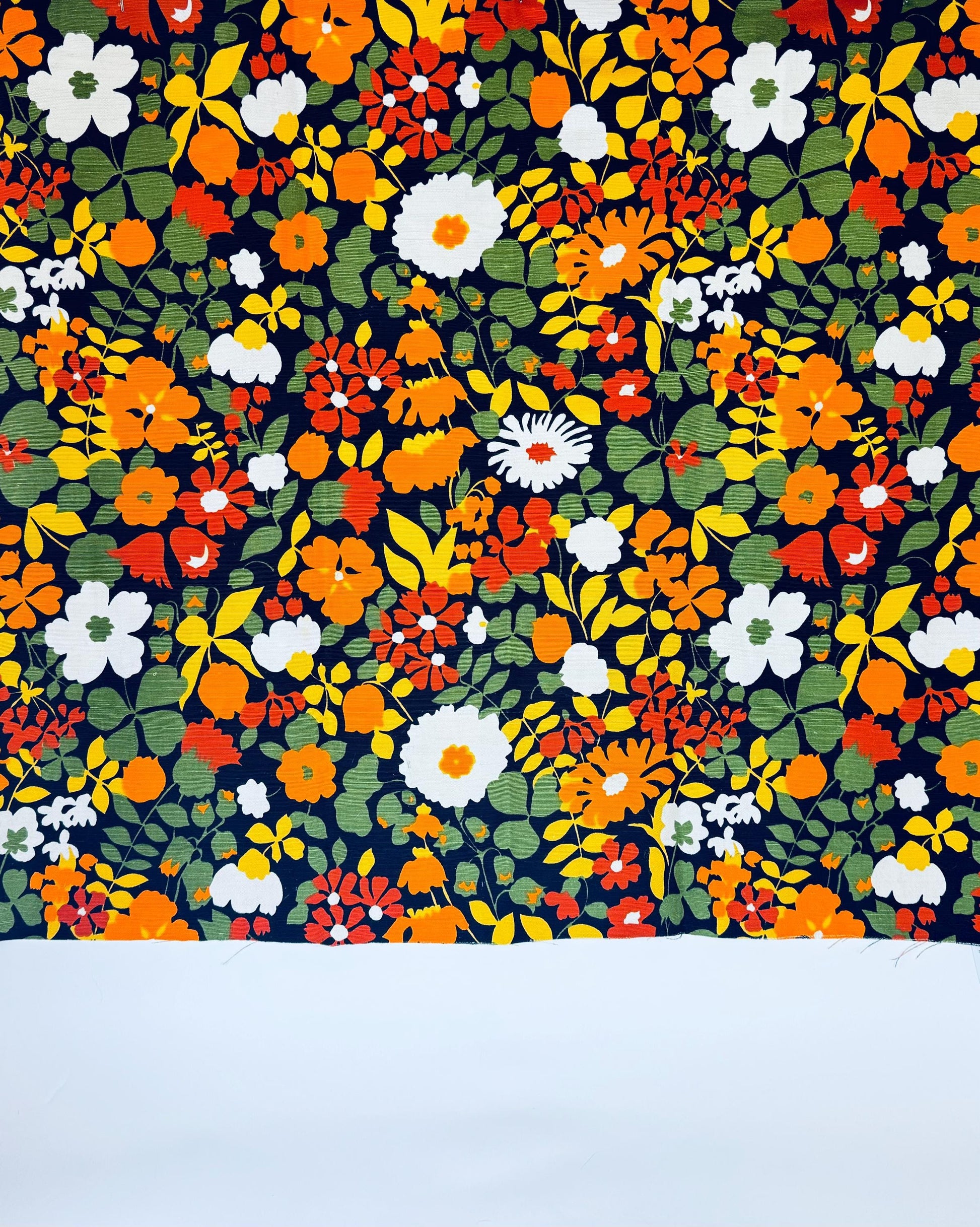 Product image for 'vintage bright contrasting large print floral print upholstery fabric material cuts sold separately' (view 7a251d)