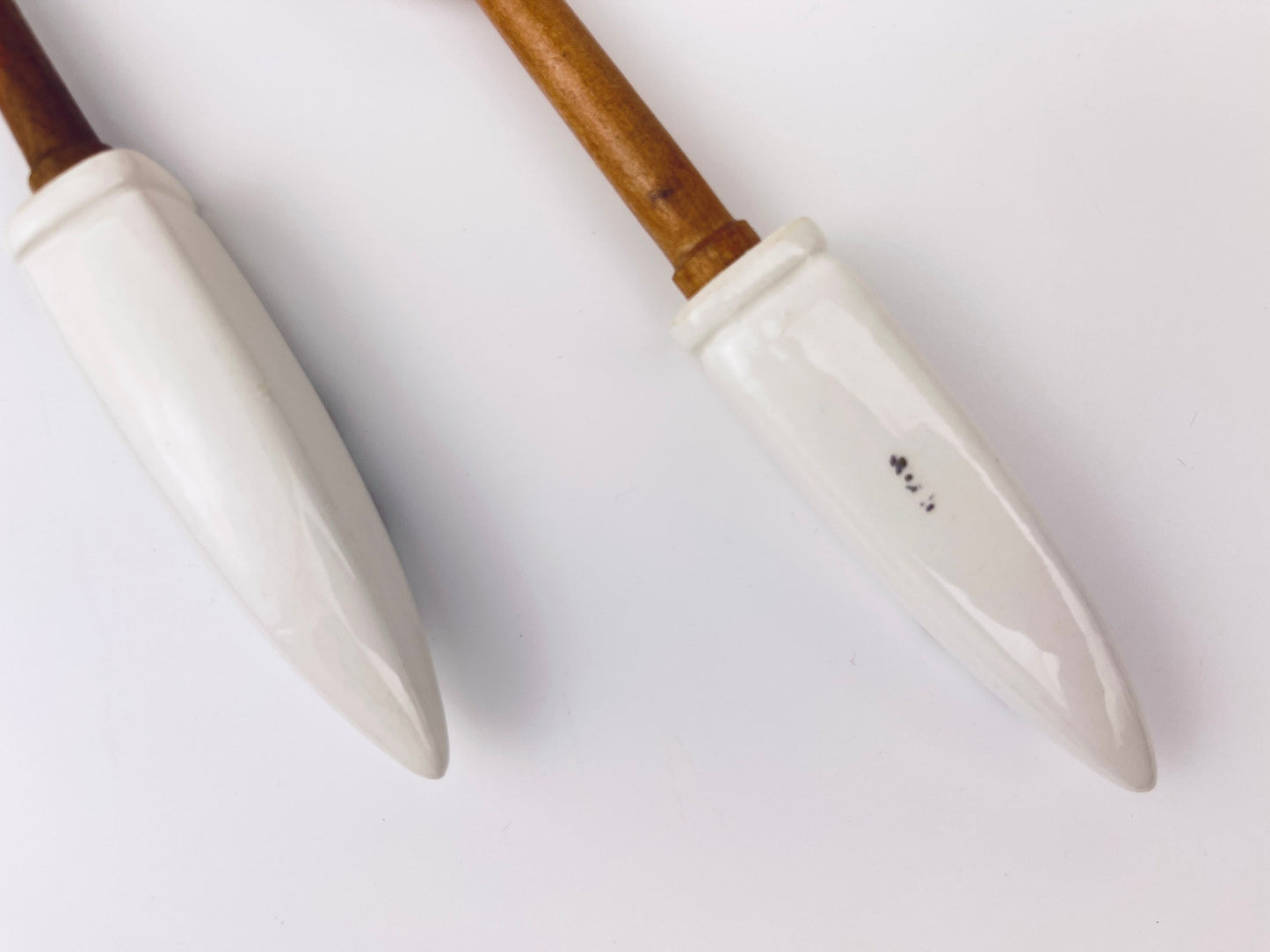 Product image for 'vintage mcm wood ceramic serving utensils made in japan' (view 14119a)