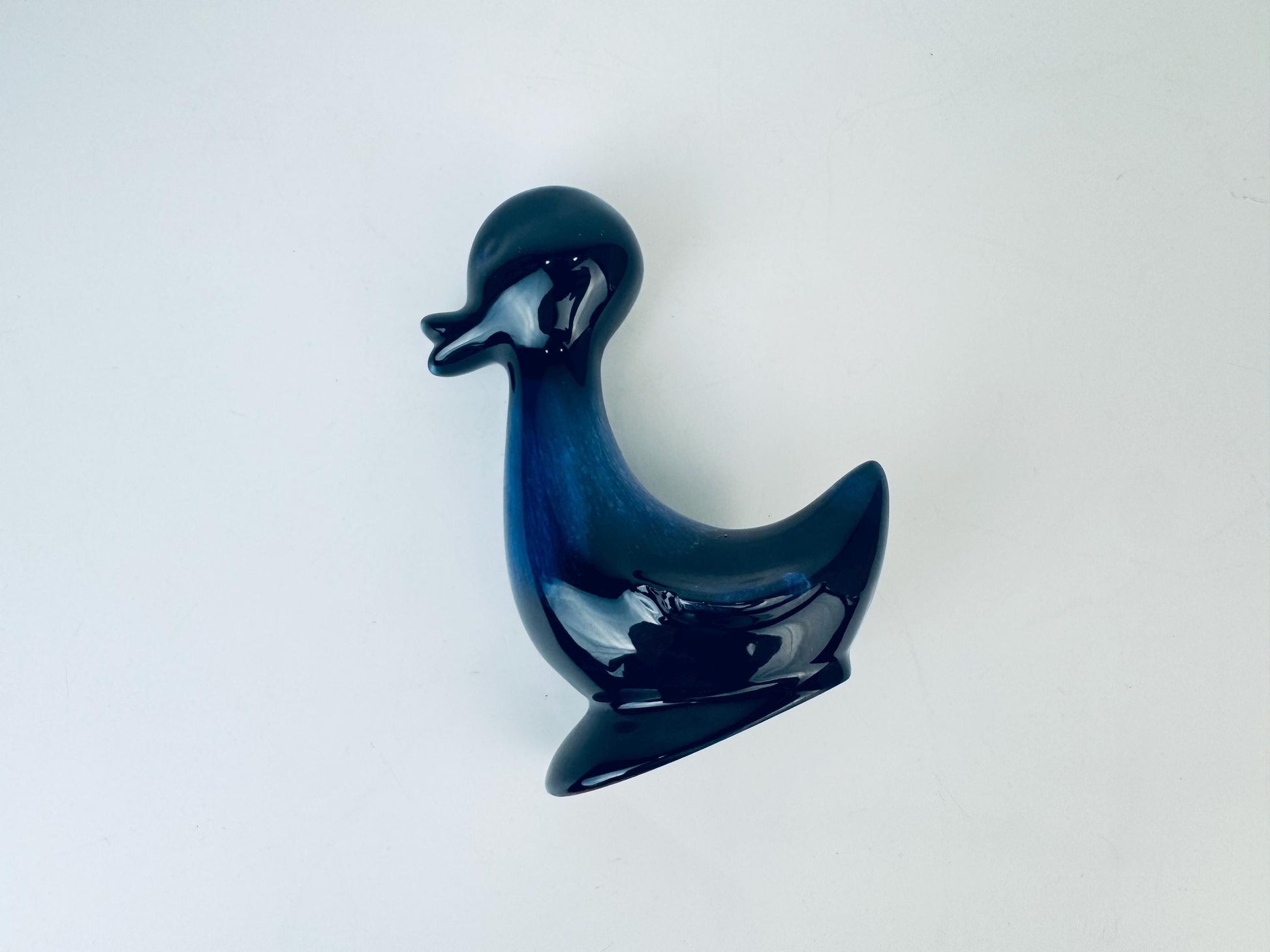 Product image for 'vintage blue drip glazed duck figurine blue mountain pottery bmp made in canada' (view 75eea6)