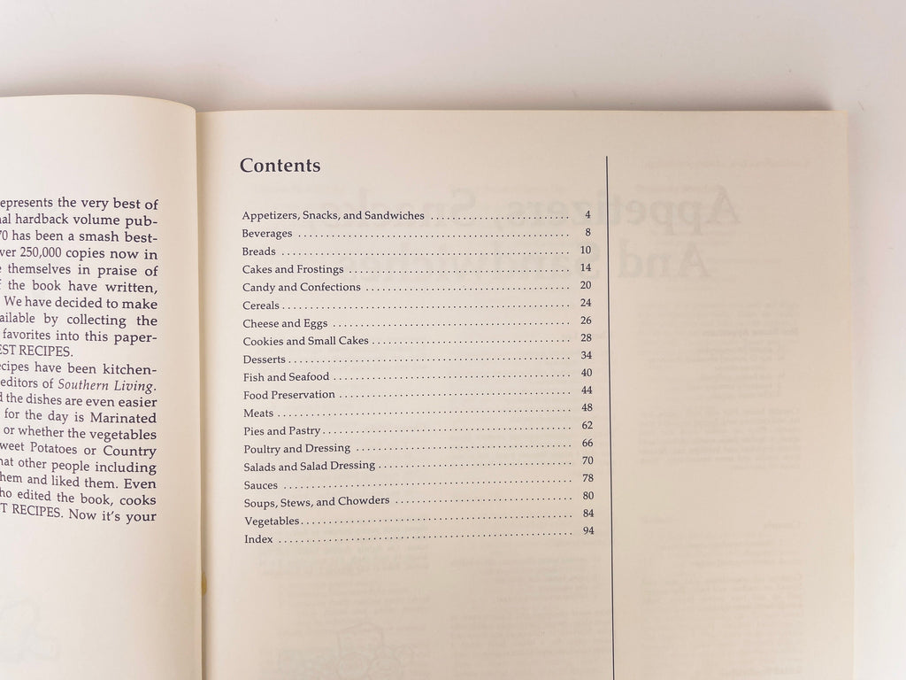 Vintage Southern Living Le meilleur de nos meilleures recettes : plus de 600 recettes testées en cuisine (1973)