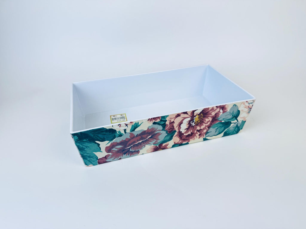 Vintage Floral Tissue Box Cover - Large Floral Print Pattern